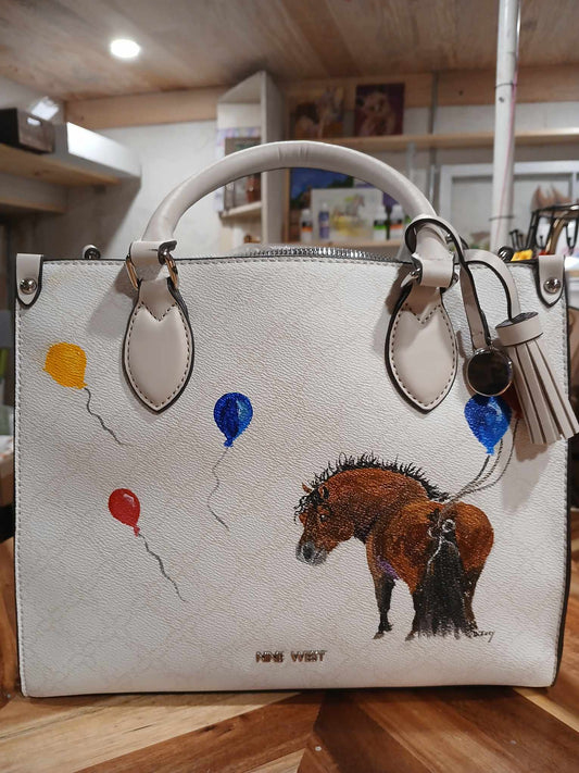 Adorable Little Handbag Bay Ba-wa-loons Hand Painted Bag