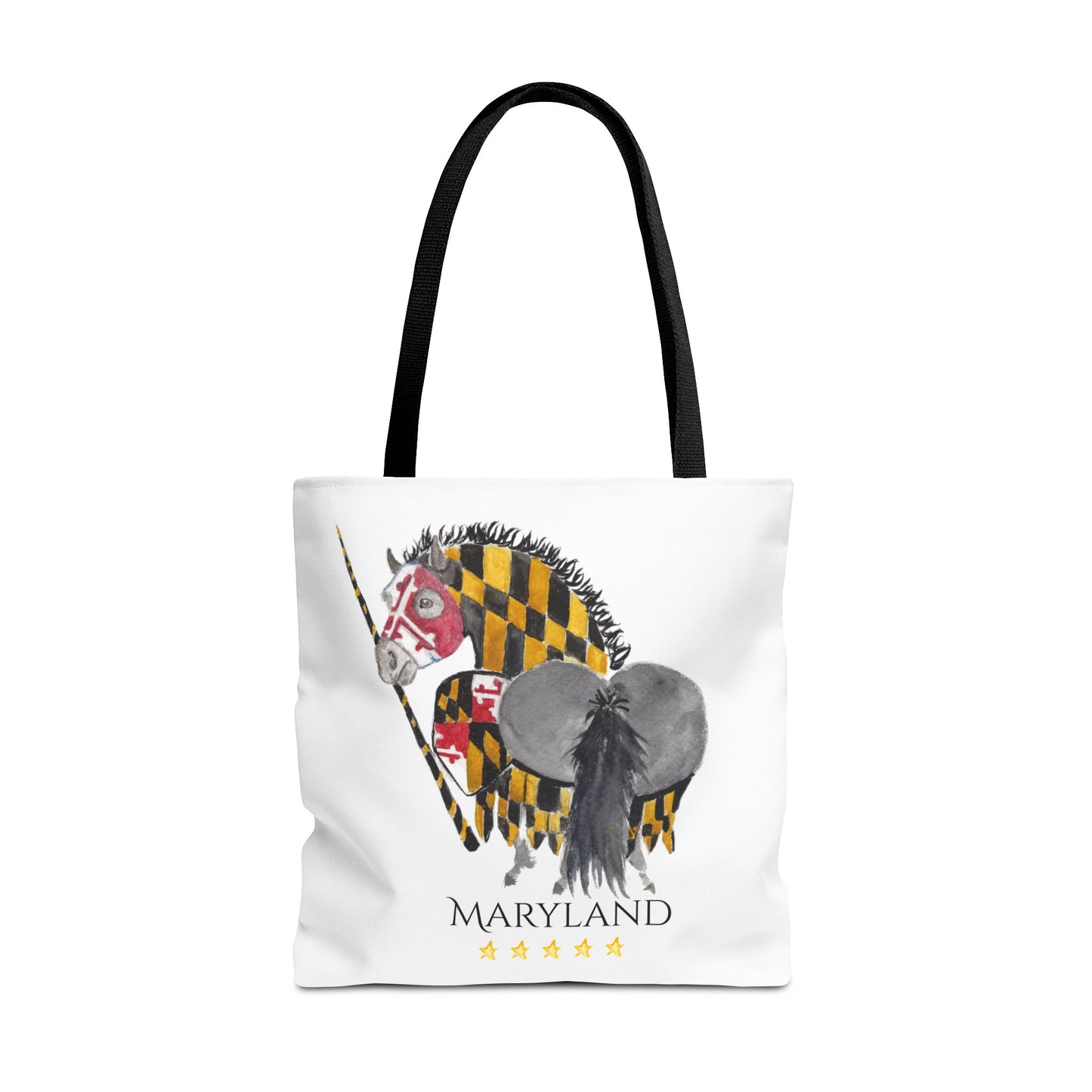 Adorable little Maryland 5 star Tote Bag - Whimsical Equestrian Design