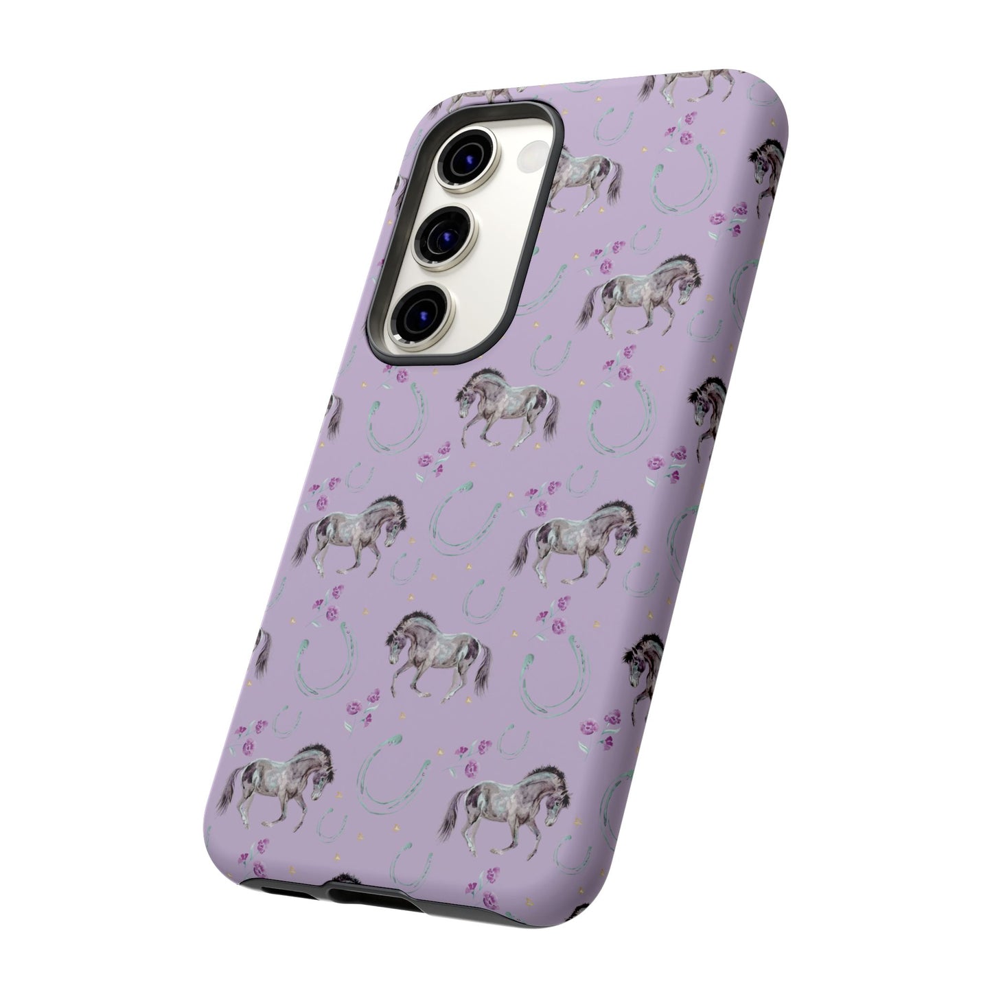 Lucky Mustangs in Lavender Tough Phone Case