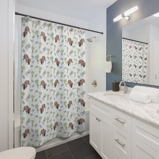 Shower Curtains - Adorable Little Money Bags Print