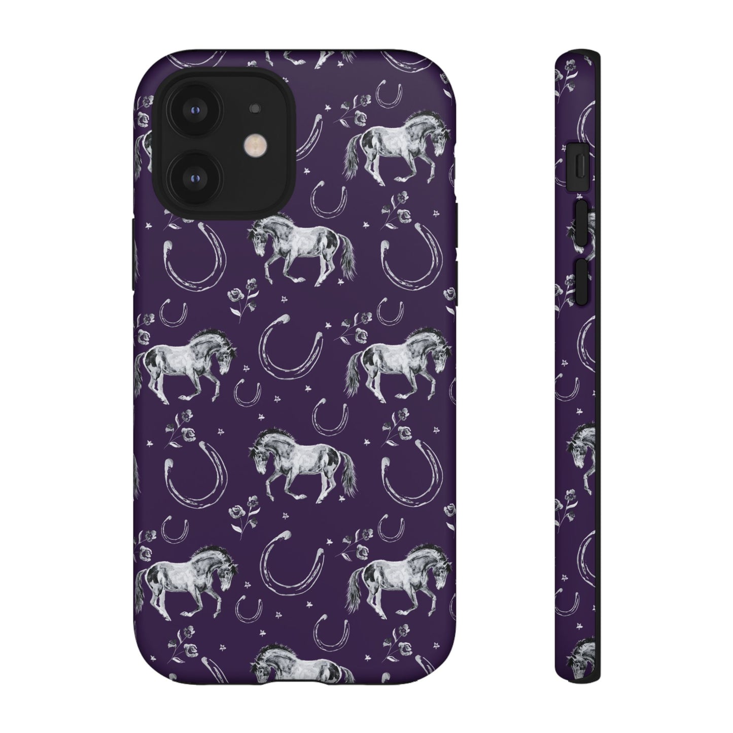 Lucky Mustang in Dark Purple Tough Phone Case