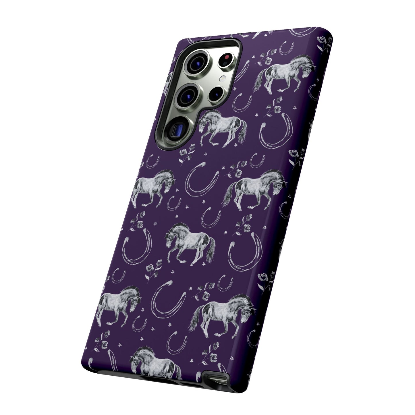 Lucky Mustang in Dark Purple Tough Phone Case