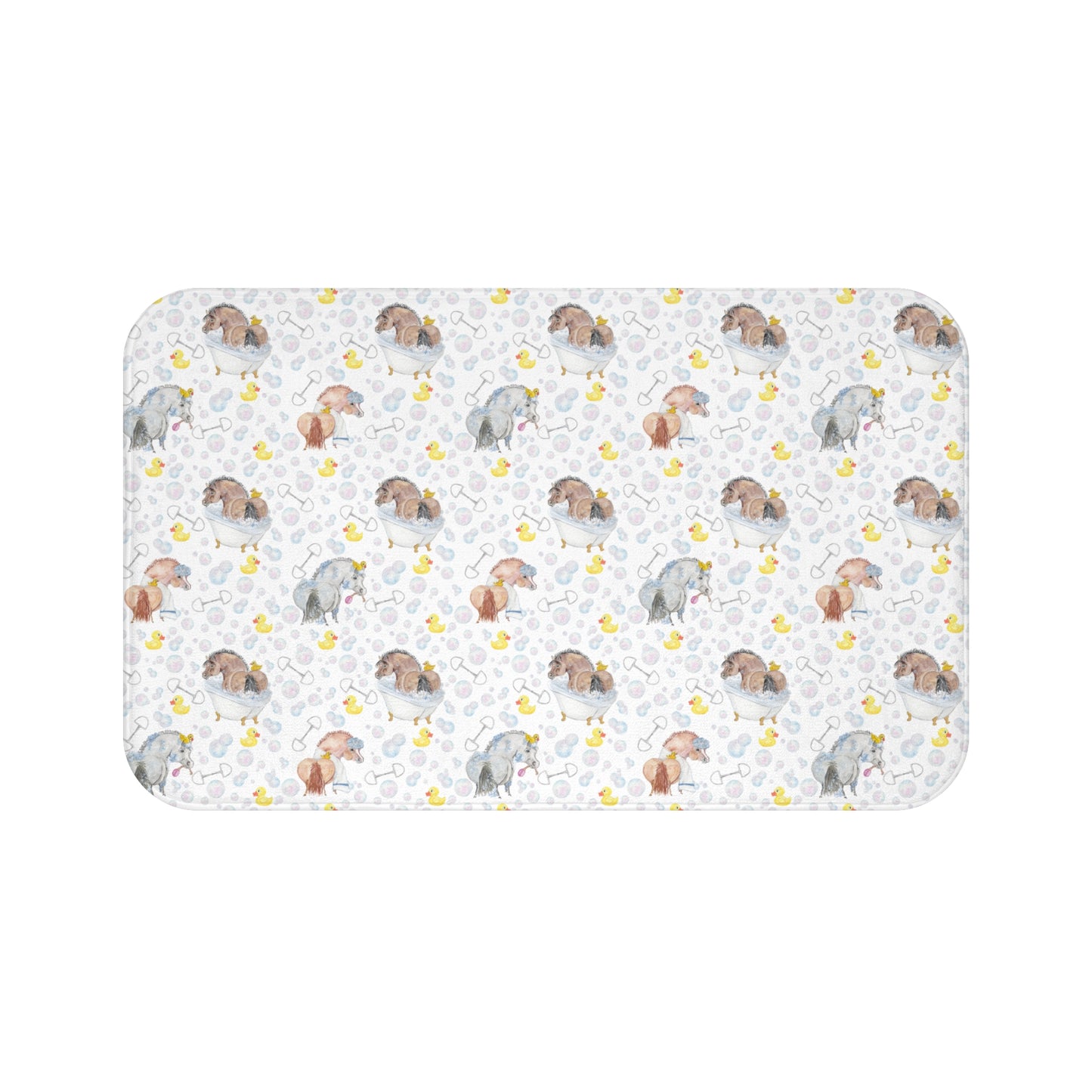 Adorable Ponies Double Bubble Bath Mat