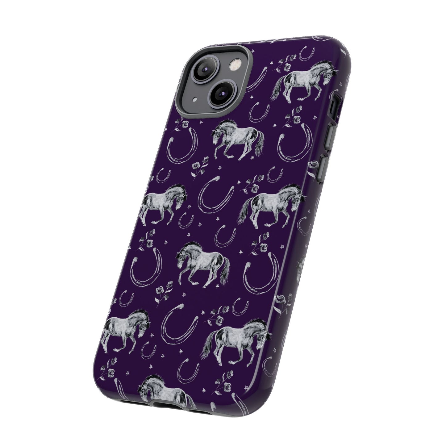 Lucky Mustang in Dark Purple Tough Phone Case