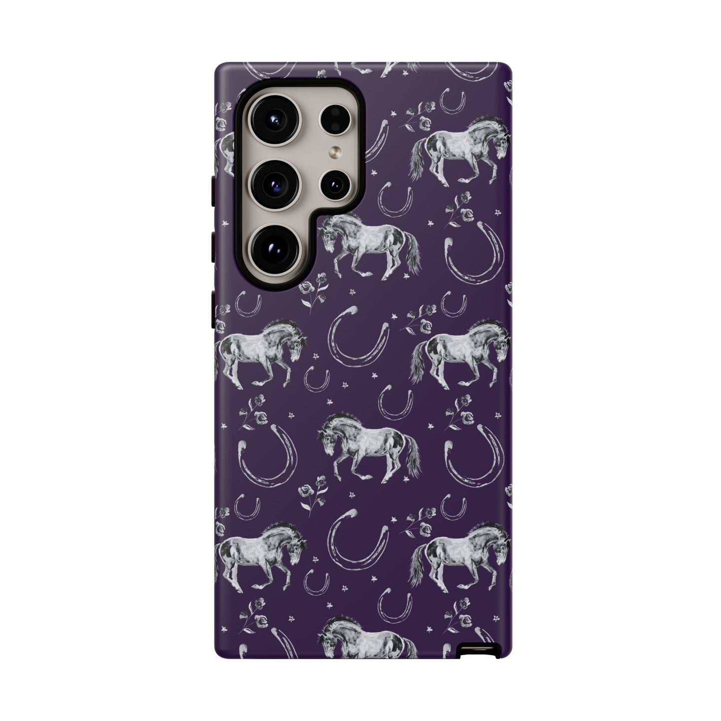 Lucky Mustang in Dark Purple Tough Phone Case