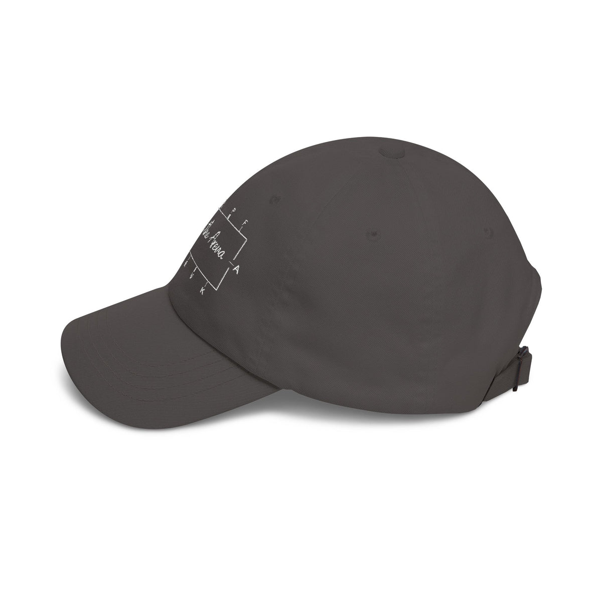 Stay in the Arena Dad Cap — Football Field Outline Cap
