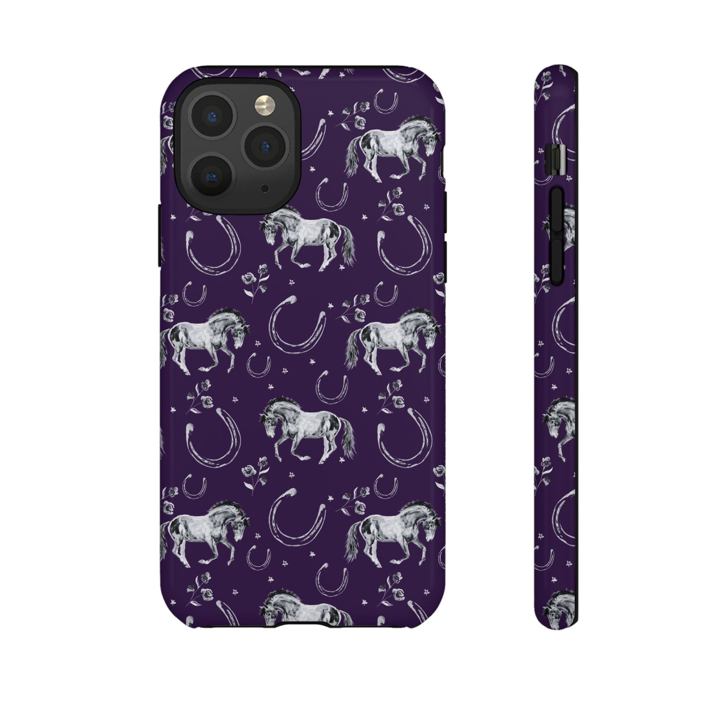 Lucky Mustang in Dark Purple Tough Phone Case