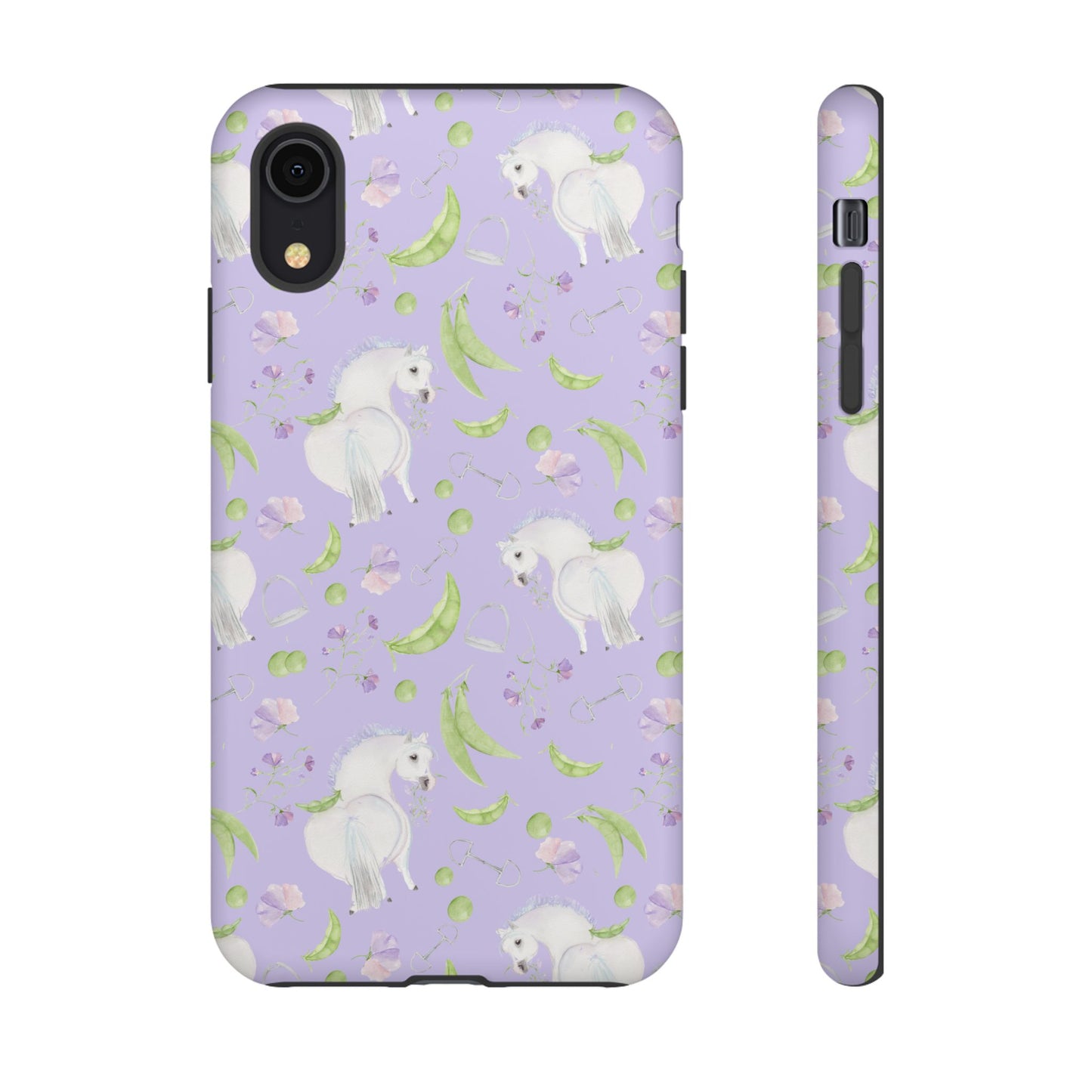 Adorable Pea Pod Lavendar   Tough Phone Cases