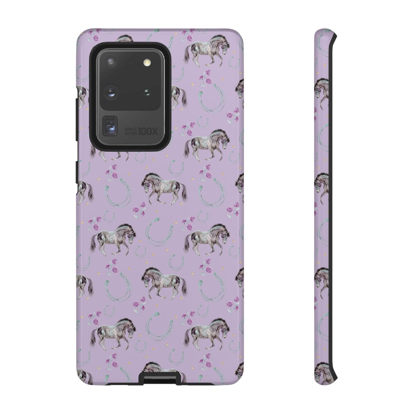 Lucky Mustangs in Lavender Tough Phone Case