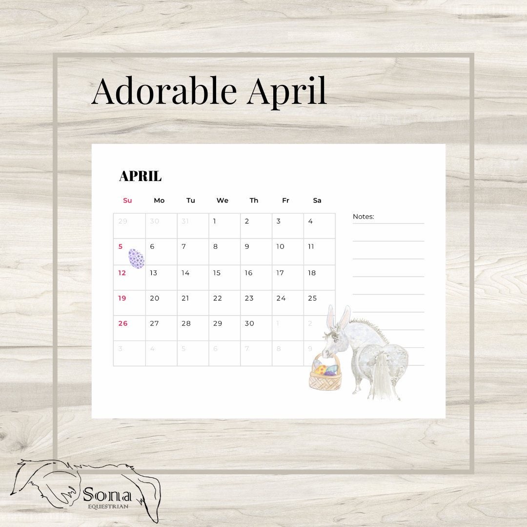 Adorable Ponies 2026 Calendar - Digital Download version