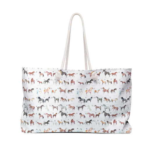 ABC Horse Breeds Weekender Bag