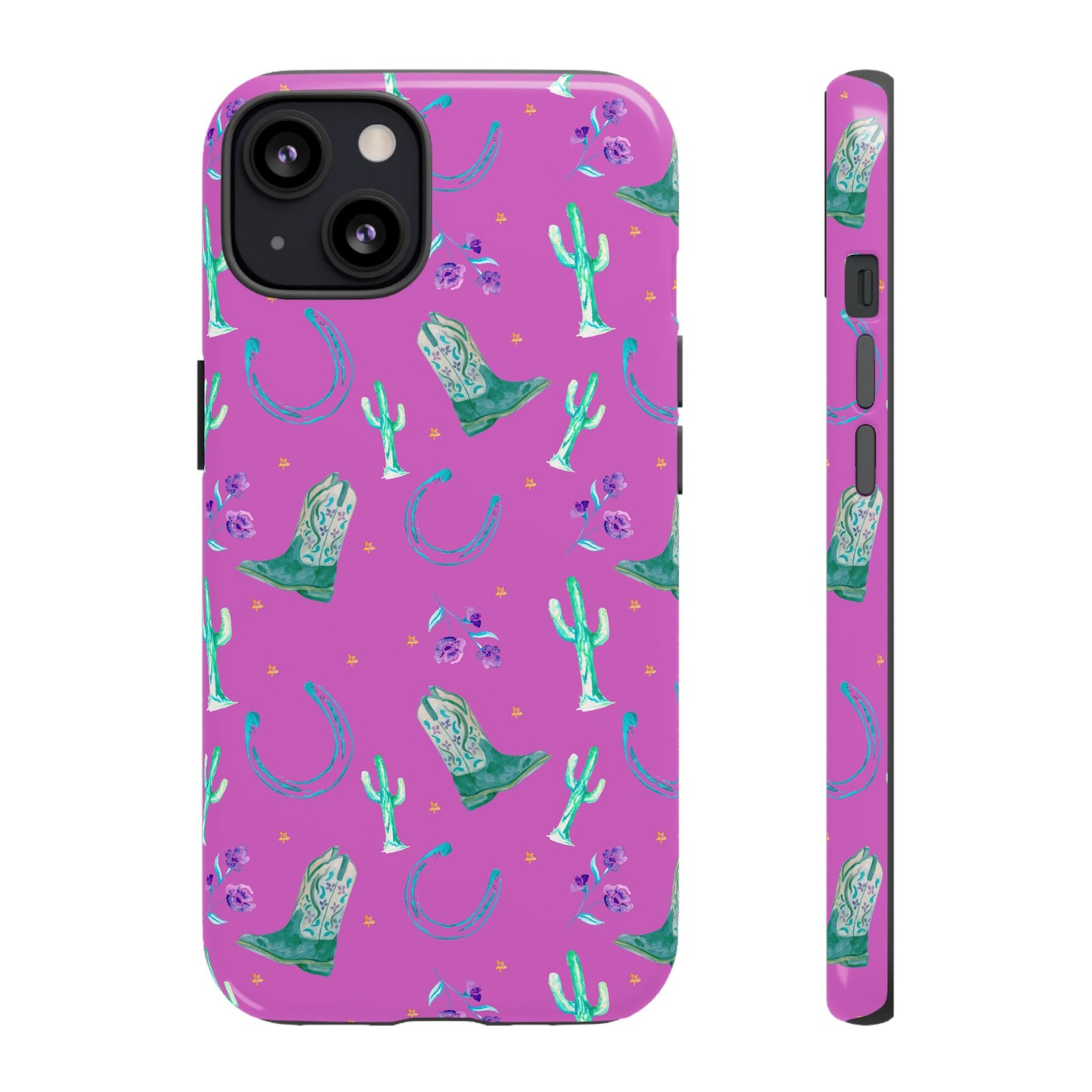 Lucky Boots in Pink Tough Phone Case