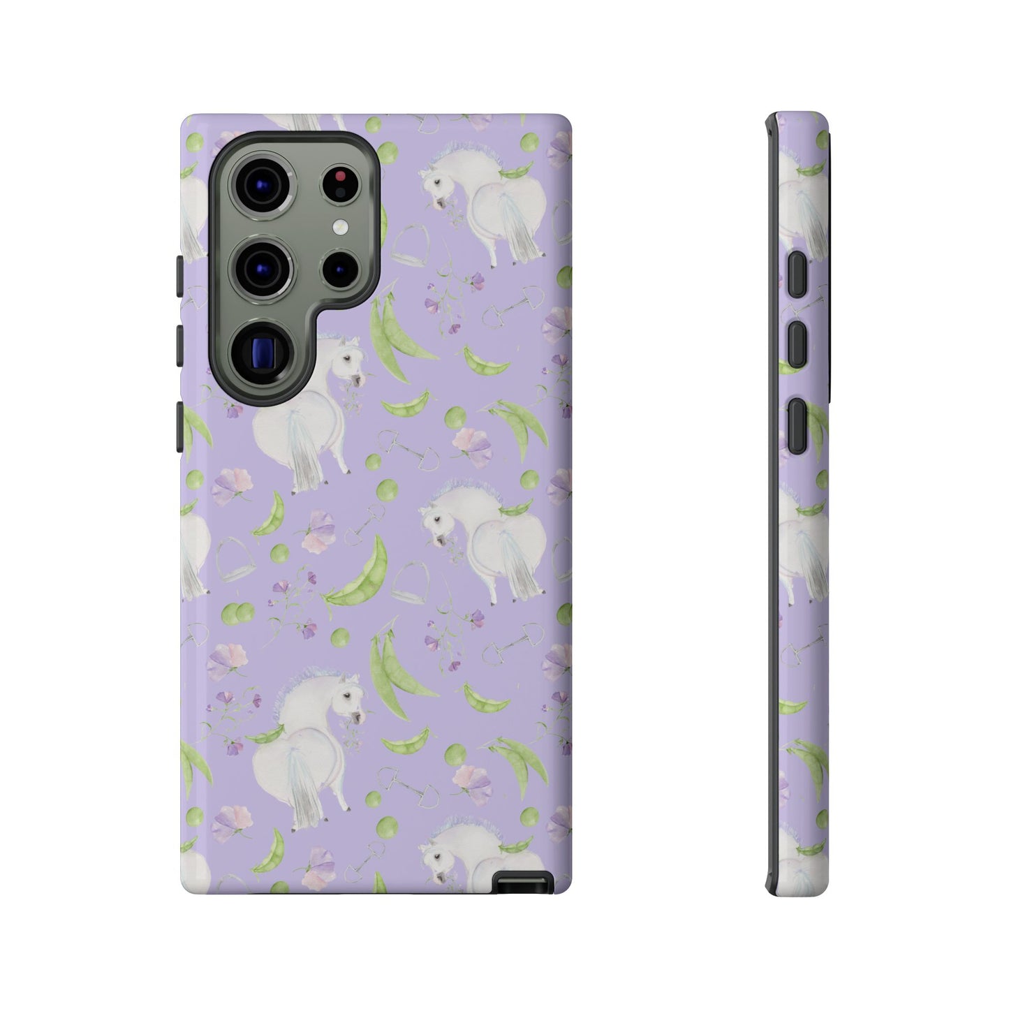 Adorable Pea Pod Lavendar   Tough Phone Cases