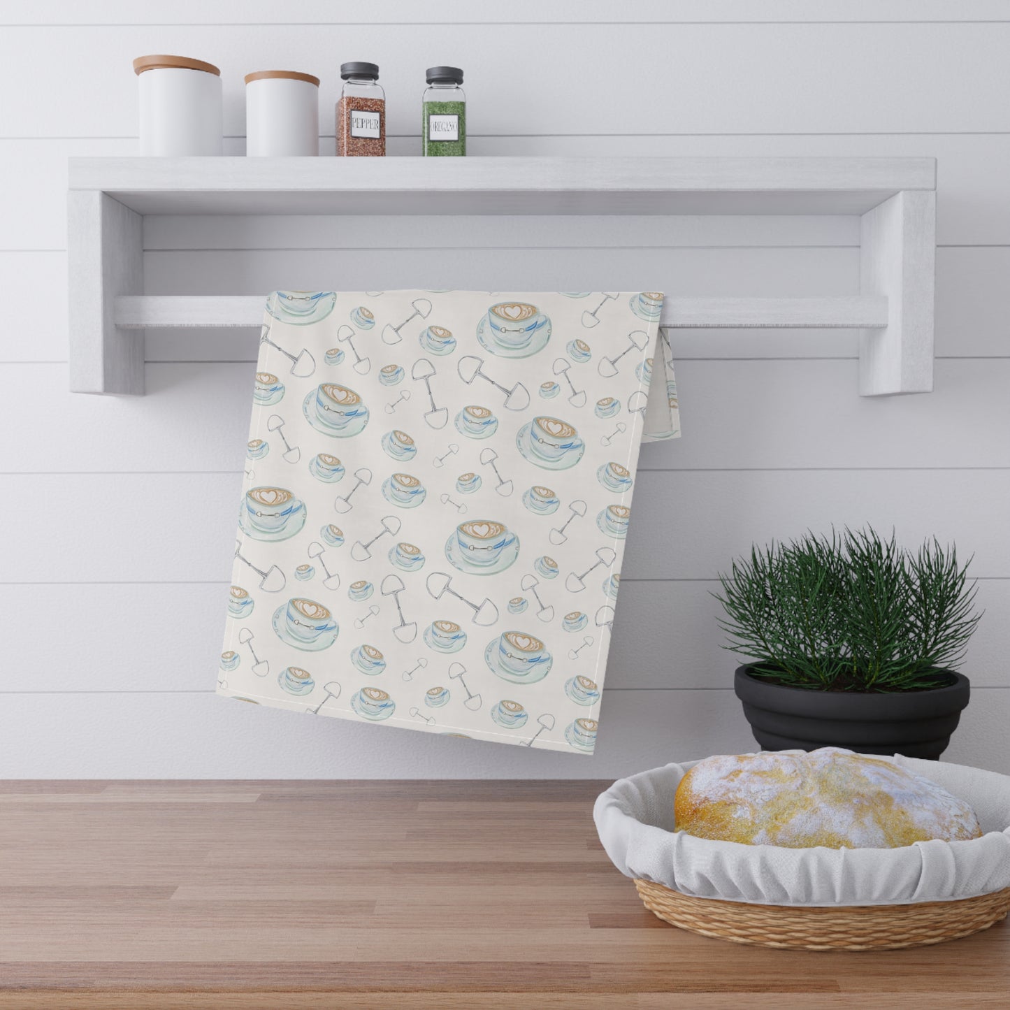 Bits and Cappuccino - Tea Towels (cotton,)