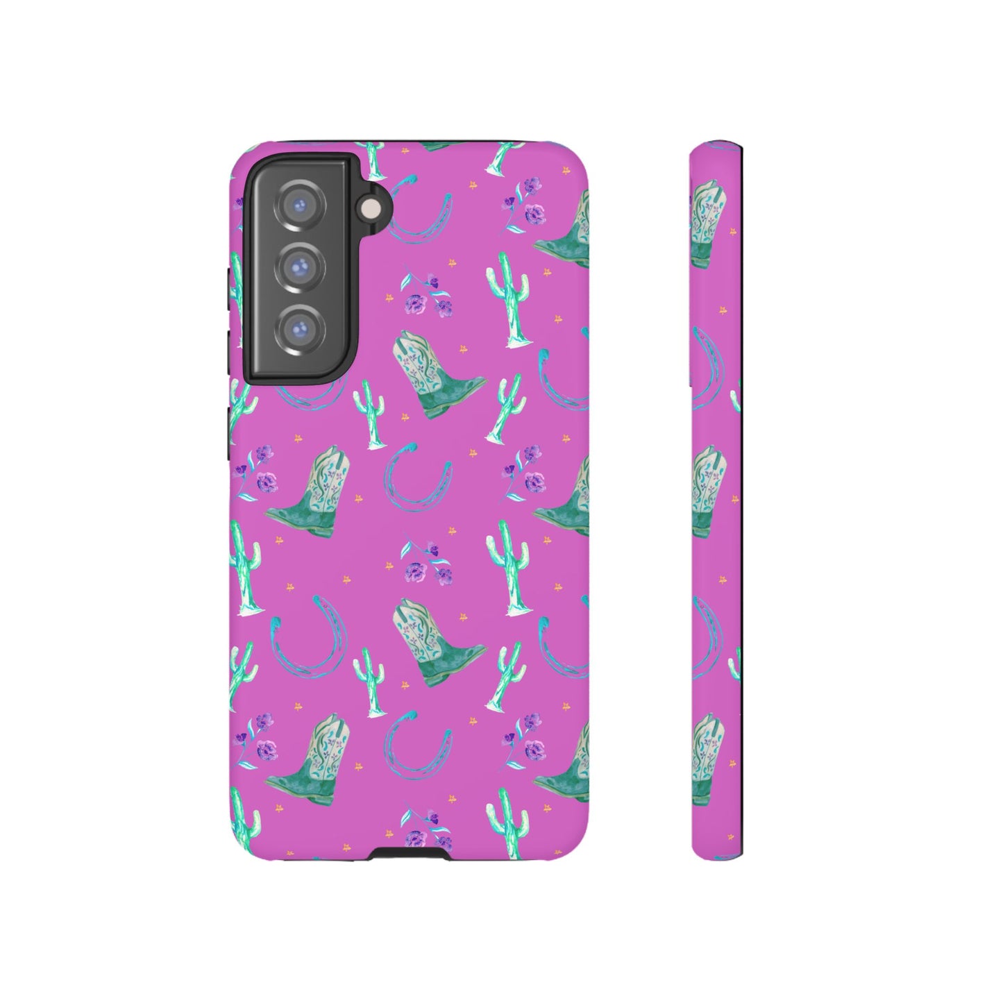 Lucky Boots in Pink Tough Phone Case