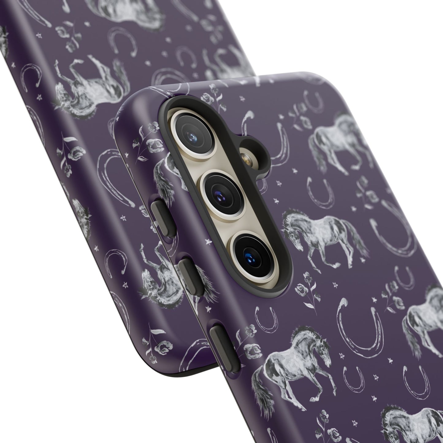 Lucky Mustang in Dark Purple Tough Phone Case