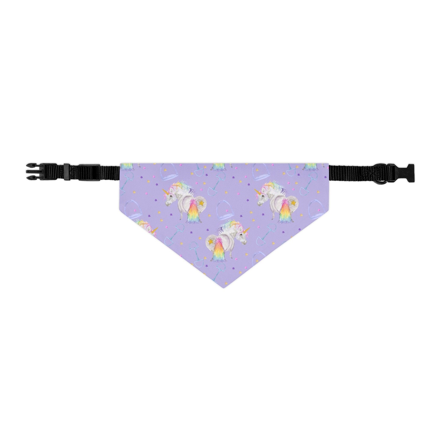 Adorable pony Unicorn print Pet Bandana Collar