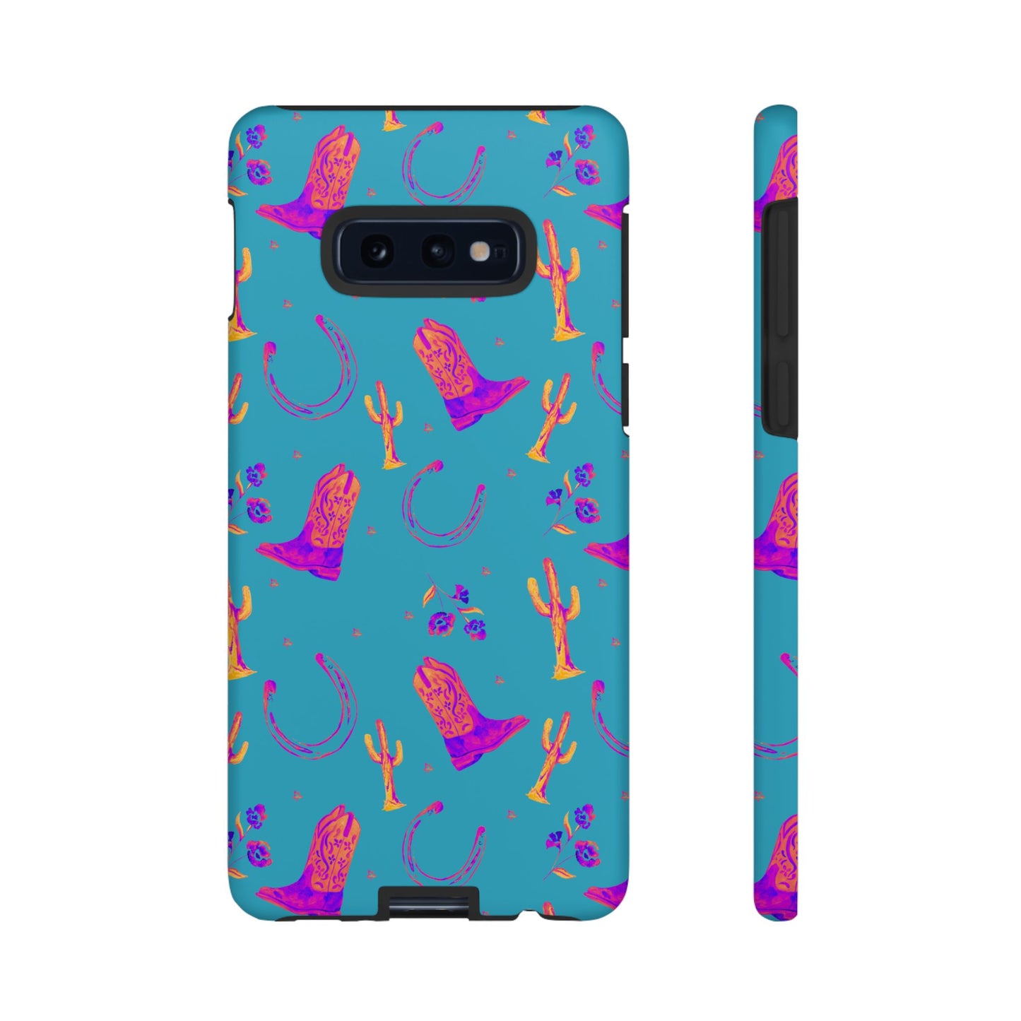 Lucky Boots in Teal Tough Phone Case