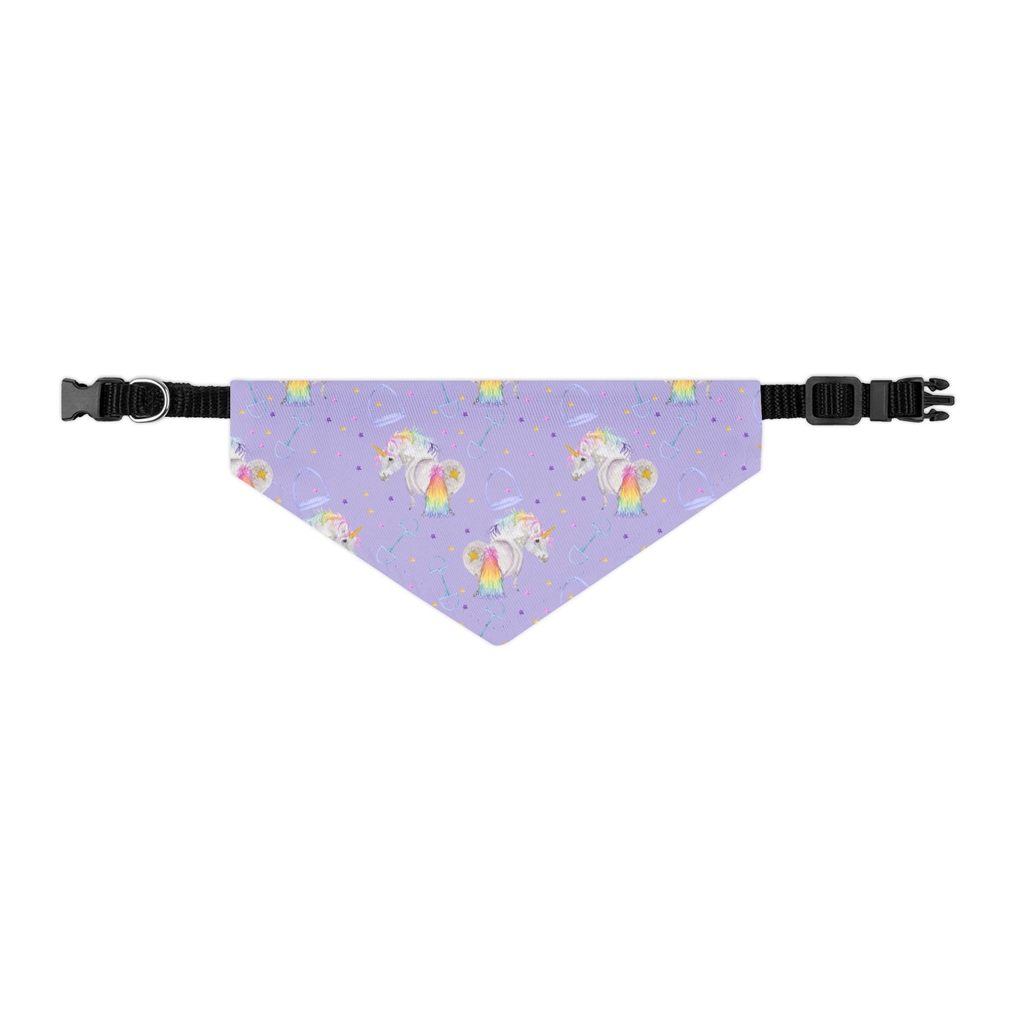 Adorable pony Unicorn print Pet Bandana Collar