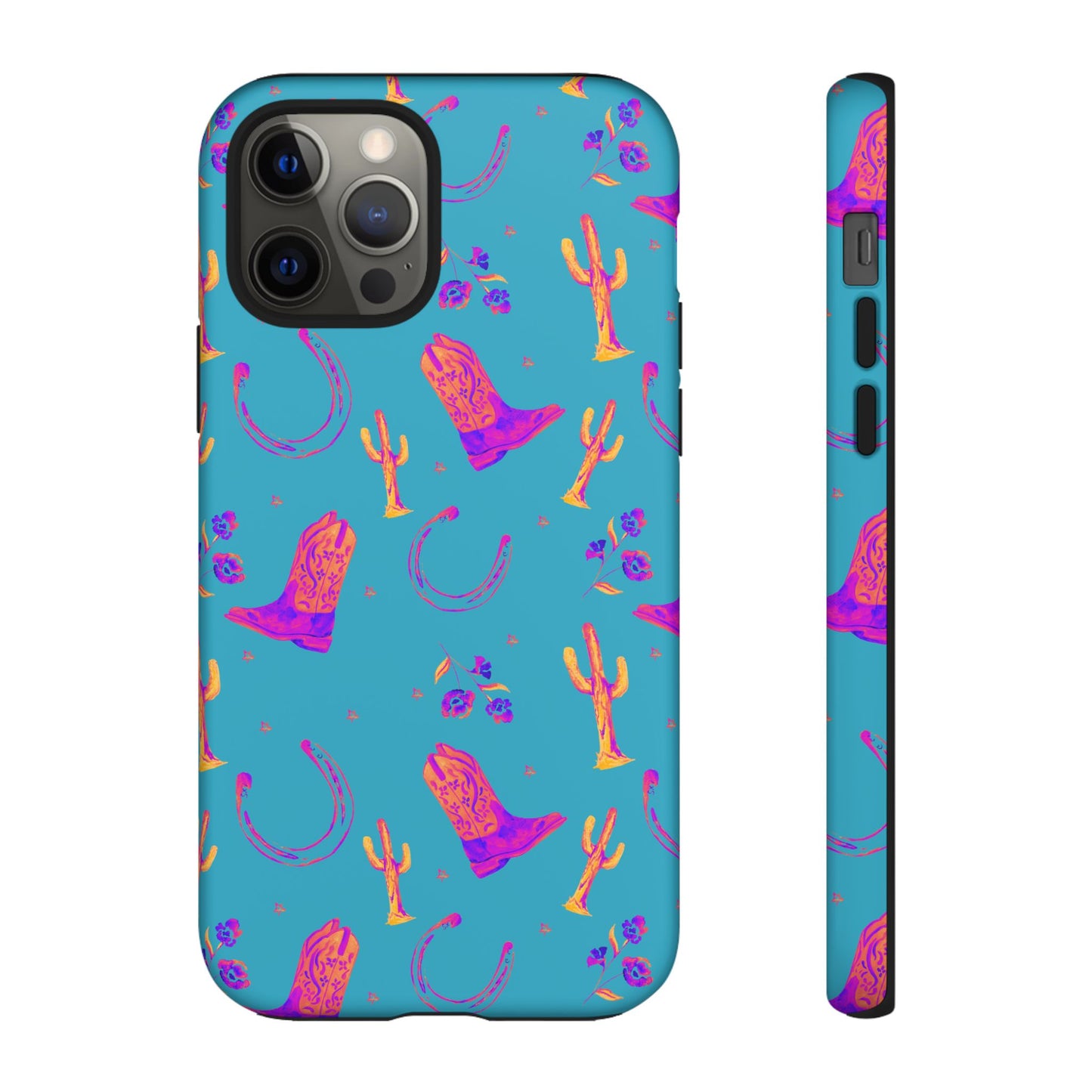 Lucky Boots in Teal Tough Phone Case