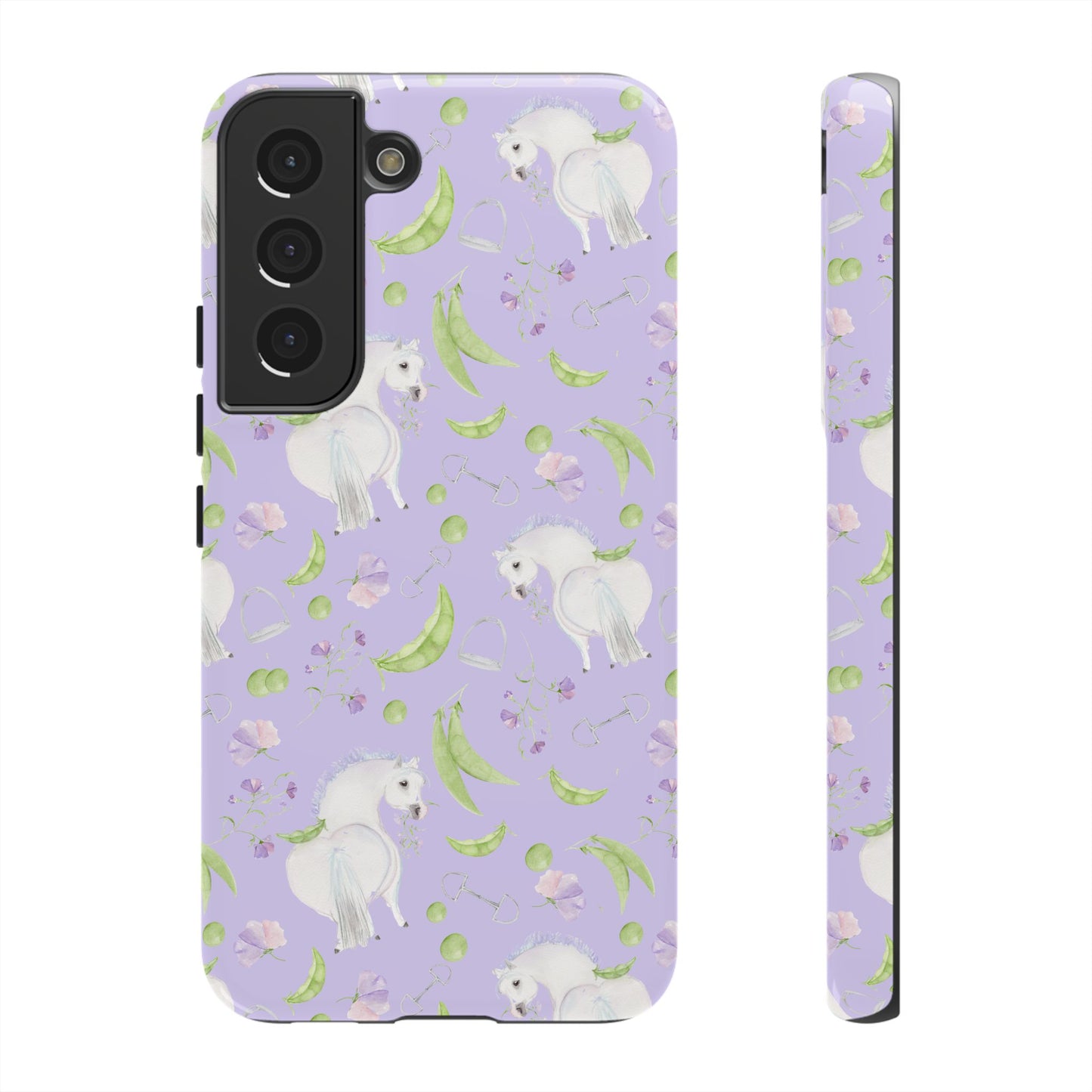 Adorable Pea Pod Lavendar   Tough Phone Cases