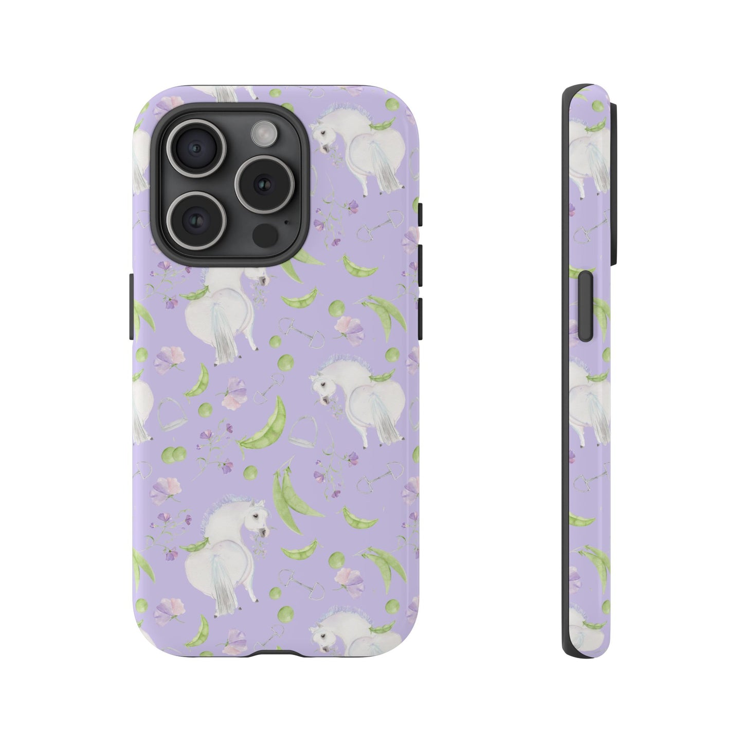Adorable Pea Pod Lavendar   Tough Phone Cases