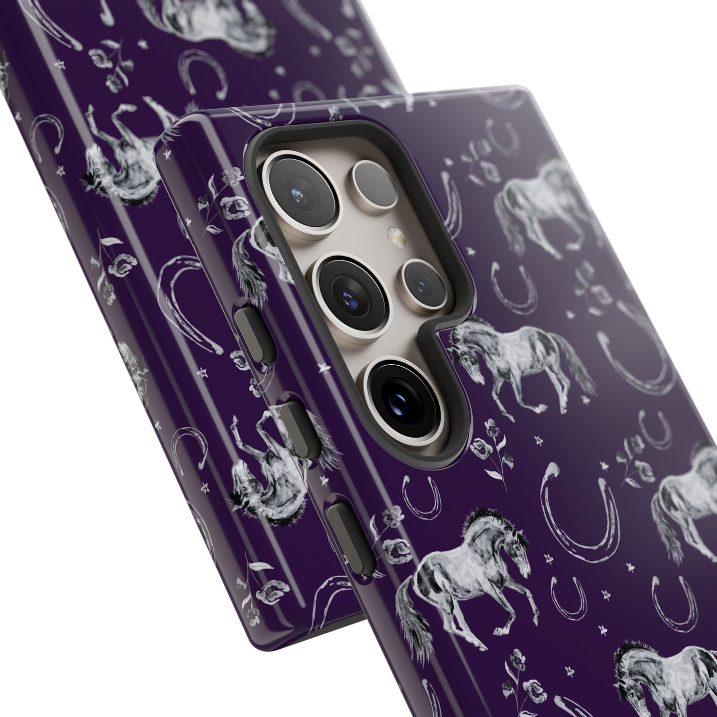 Lucky Mustang in Dark Purple Tough Phone Case