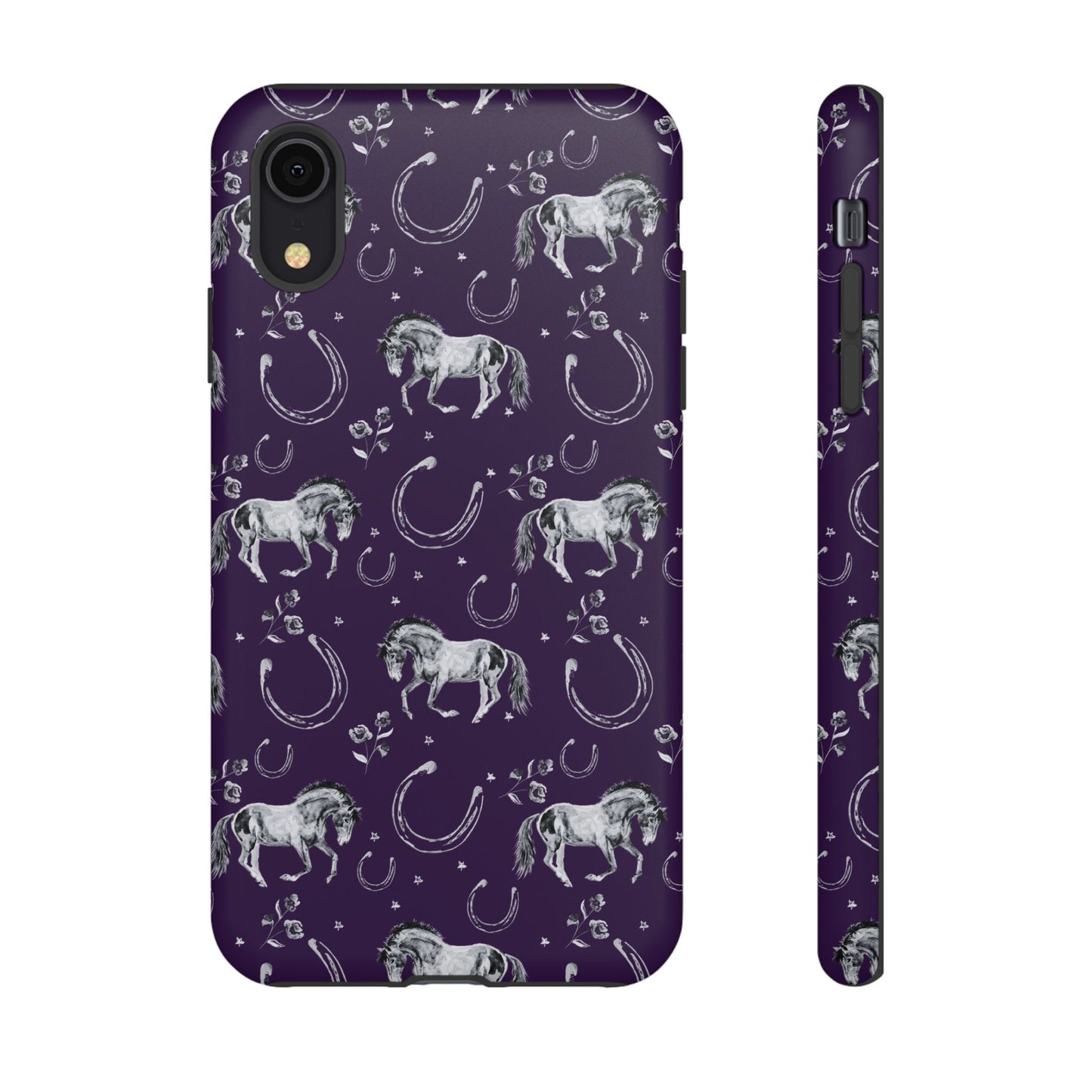 Lucky Mustang in Dark Purple Tough Phone Case