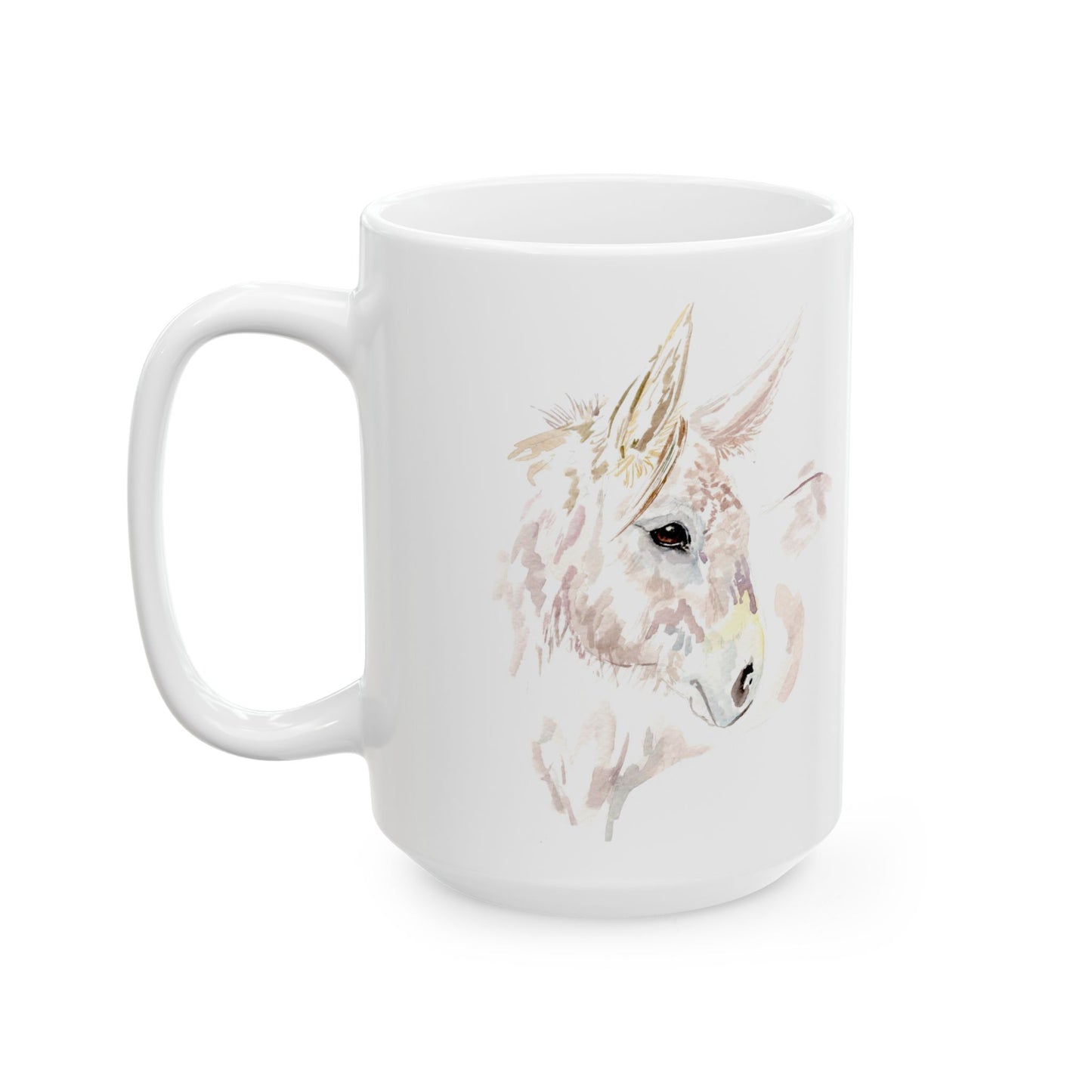 Expressive - watercolor Donkey-  Mug