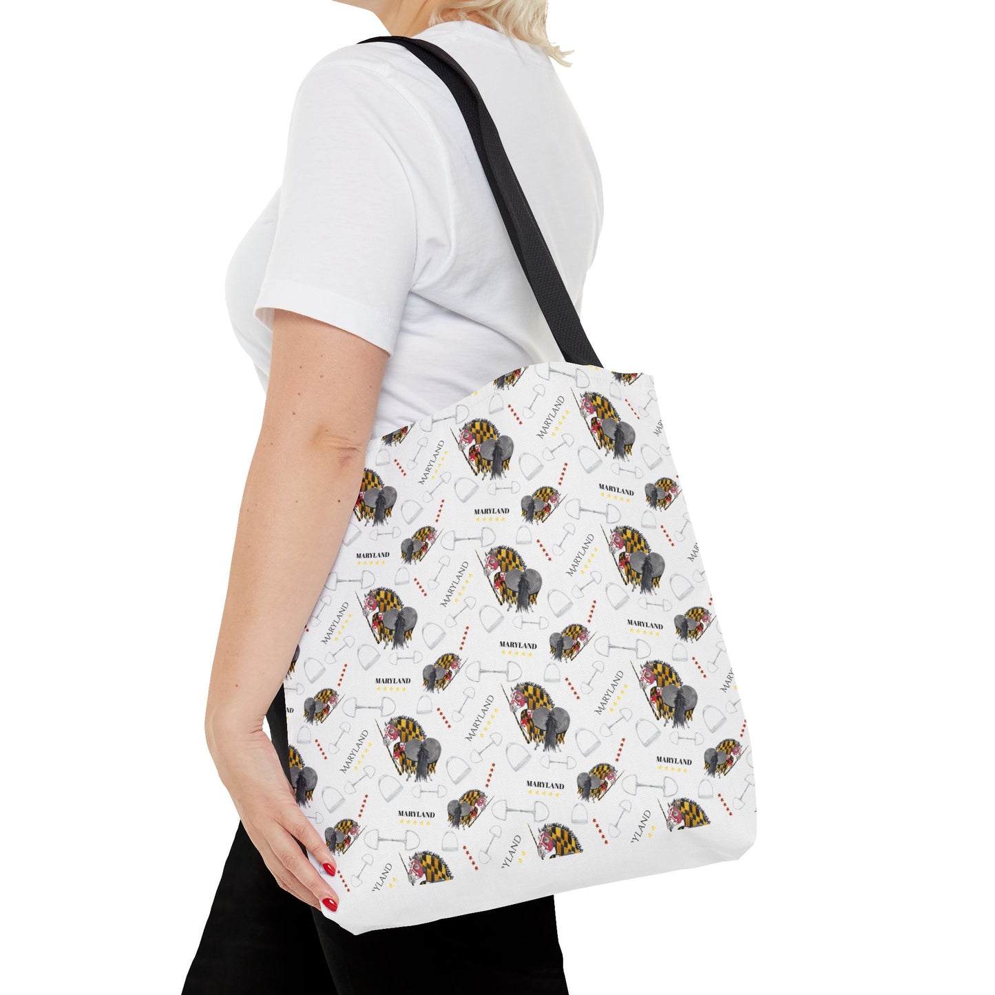 Adorable little Maryland 5 star Tote Bag - Whimsical Equestrian Design