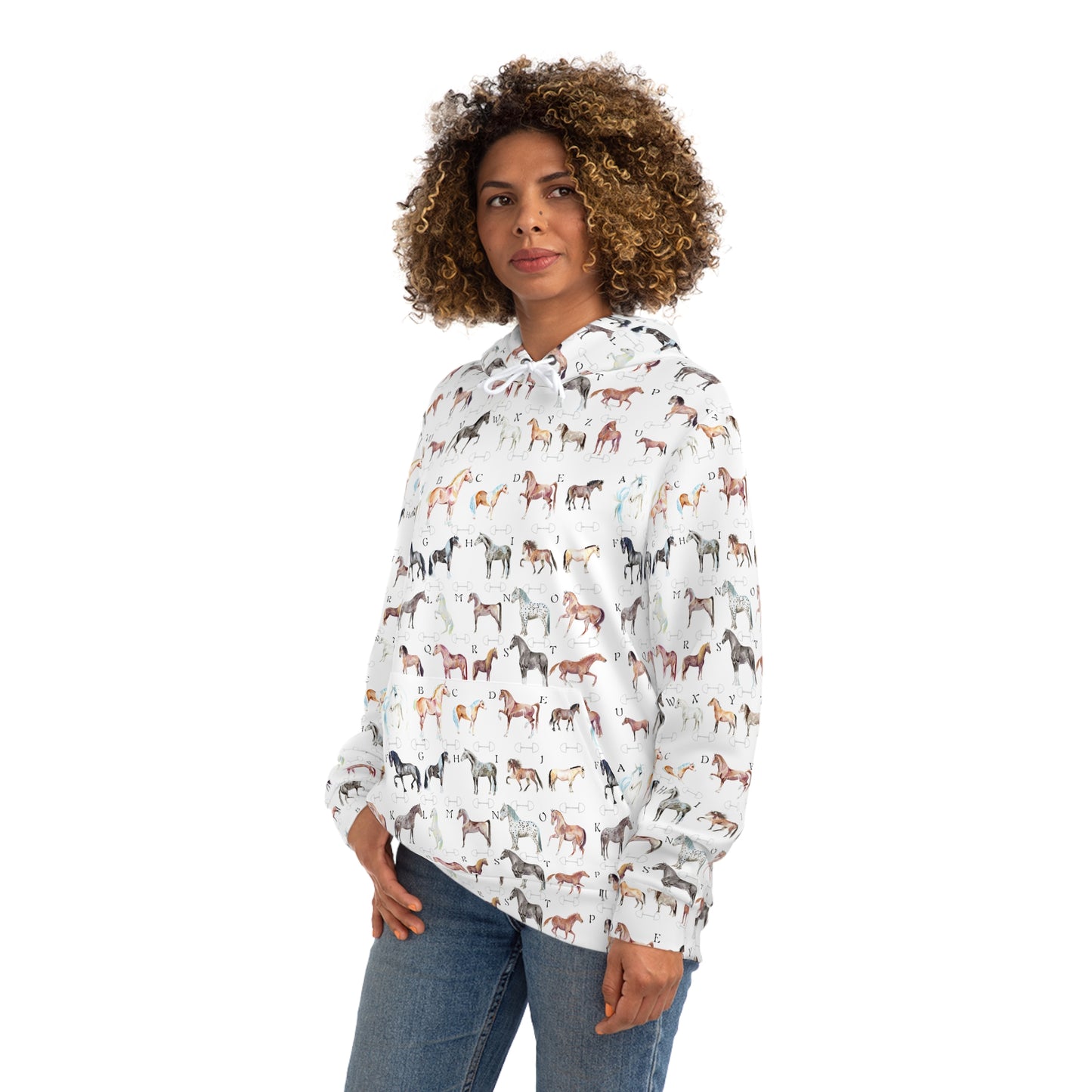 ABC Horse Breeds Fashion Hoodie (AOP)