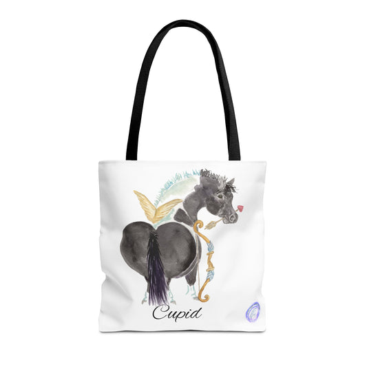 Adorable little Cupid Tote Bag - Whimsical Equestrian Design