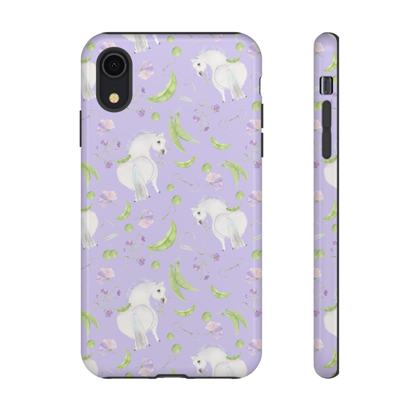 Adorable Pea Pod Lavendar   Tough Phone Cases