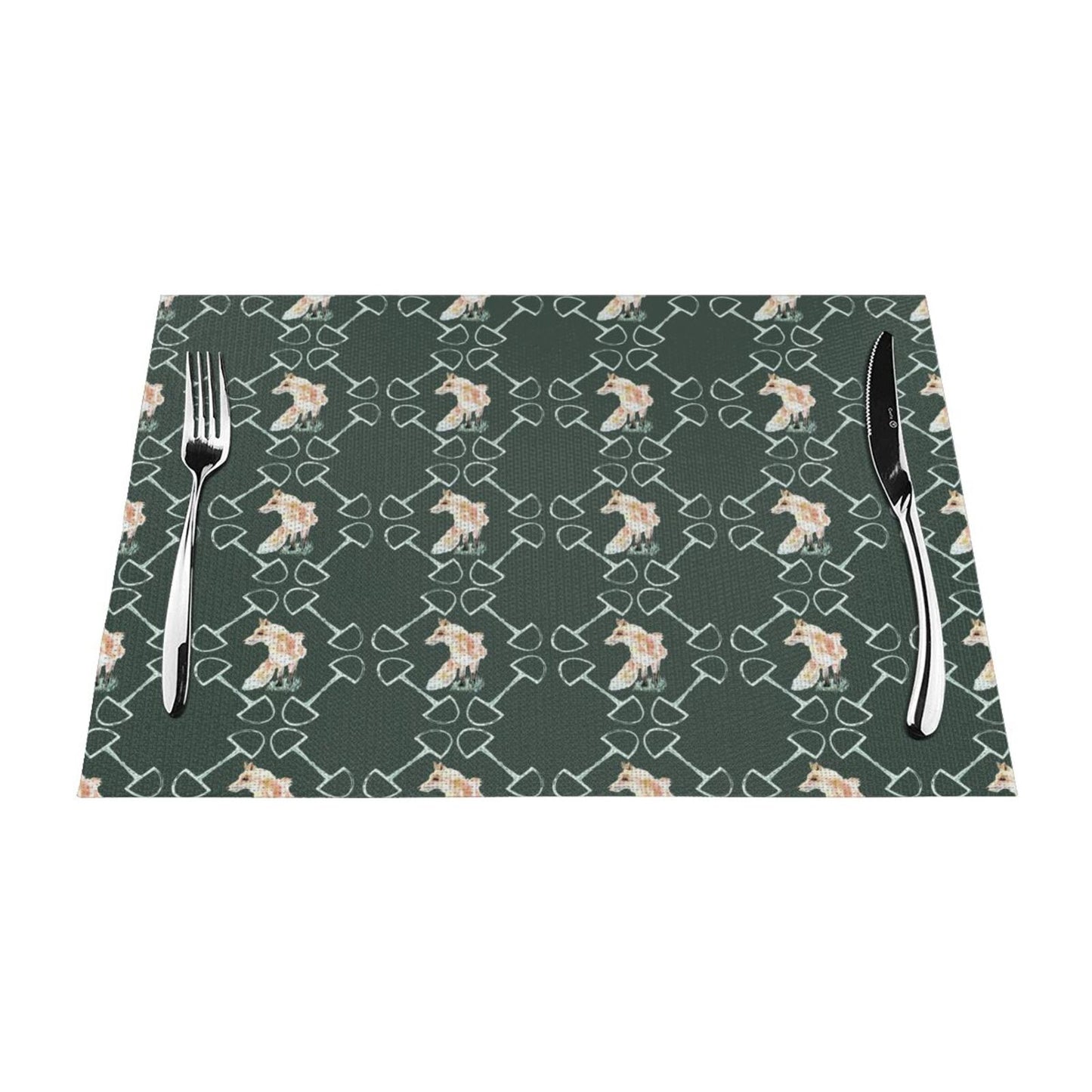 Spring Foxes Placemats Set of 4