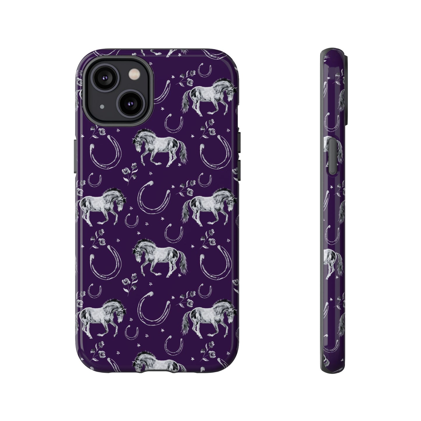 Lucky Mustang in Dark Purple Tough Phone Case