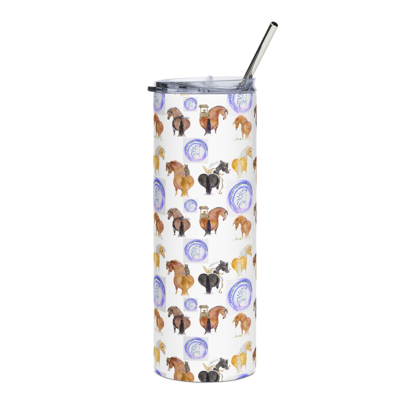 20oz Stainless Tumbler — Adorable Elevate Equine herd
