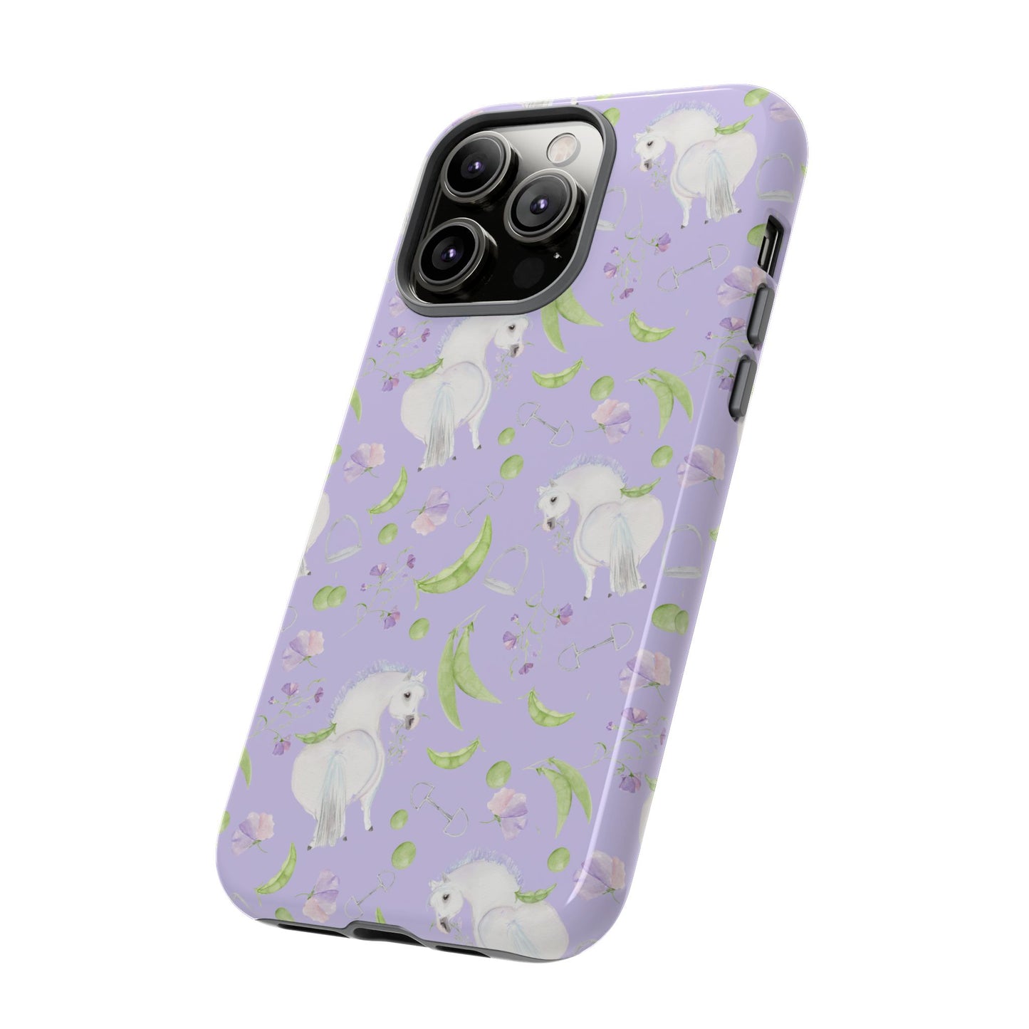 Adorable Pea Pod Lavendar   Tough Phone Cases