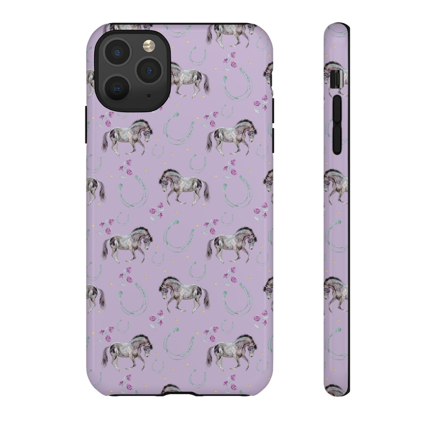 Lucky Mustangs in Lavender Tough Phone Case