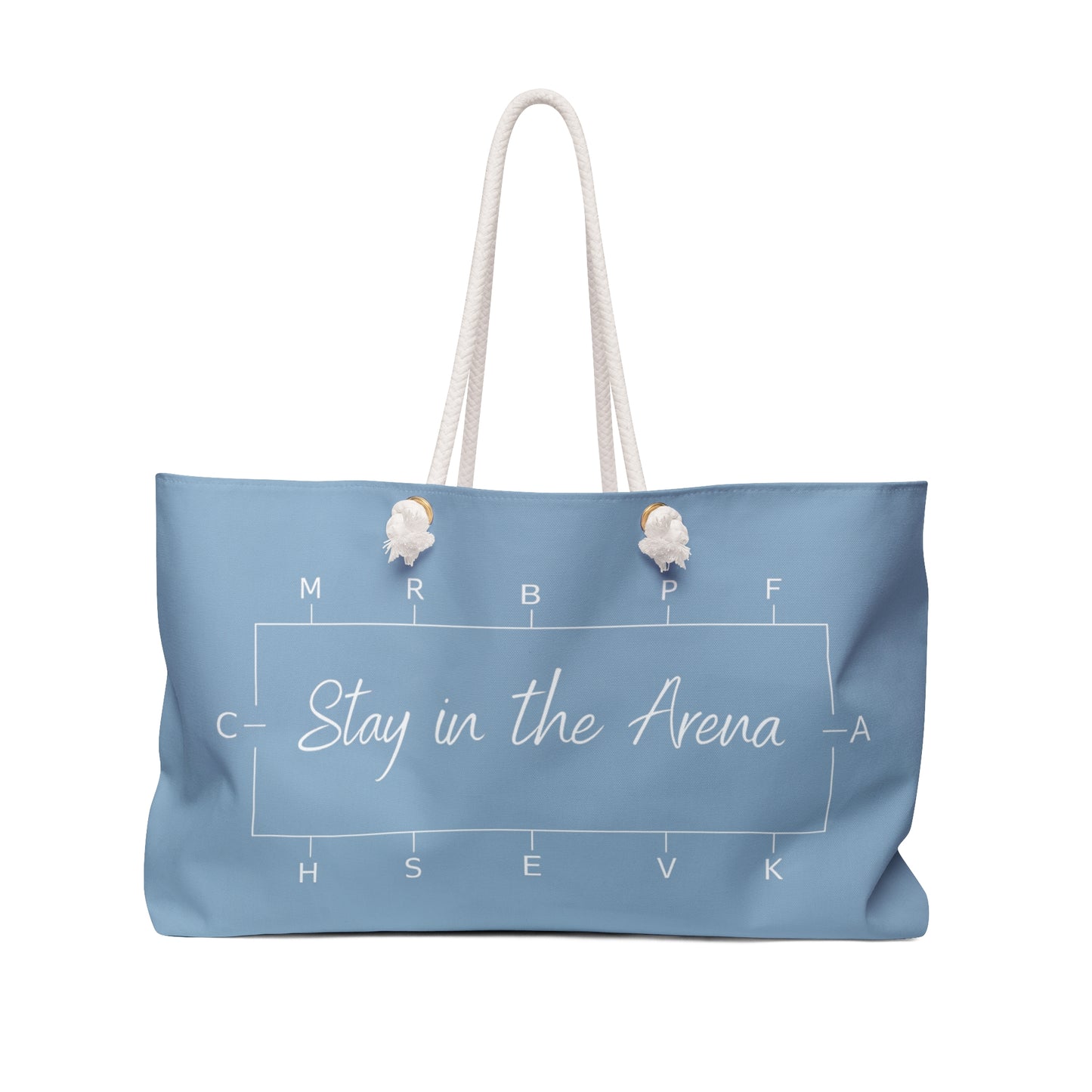 Stay in the Arena Weekender Bag- dusty blue