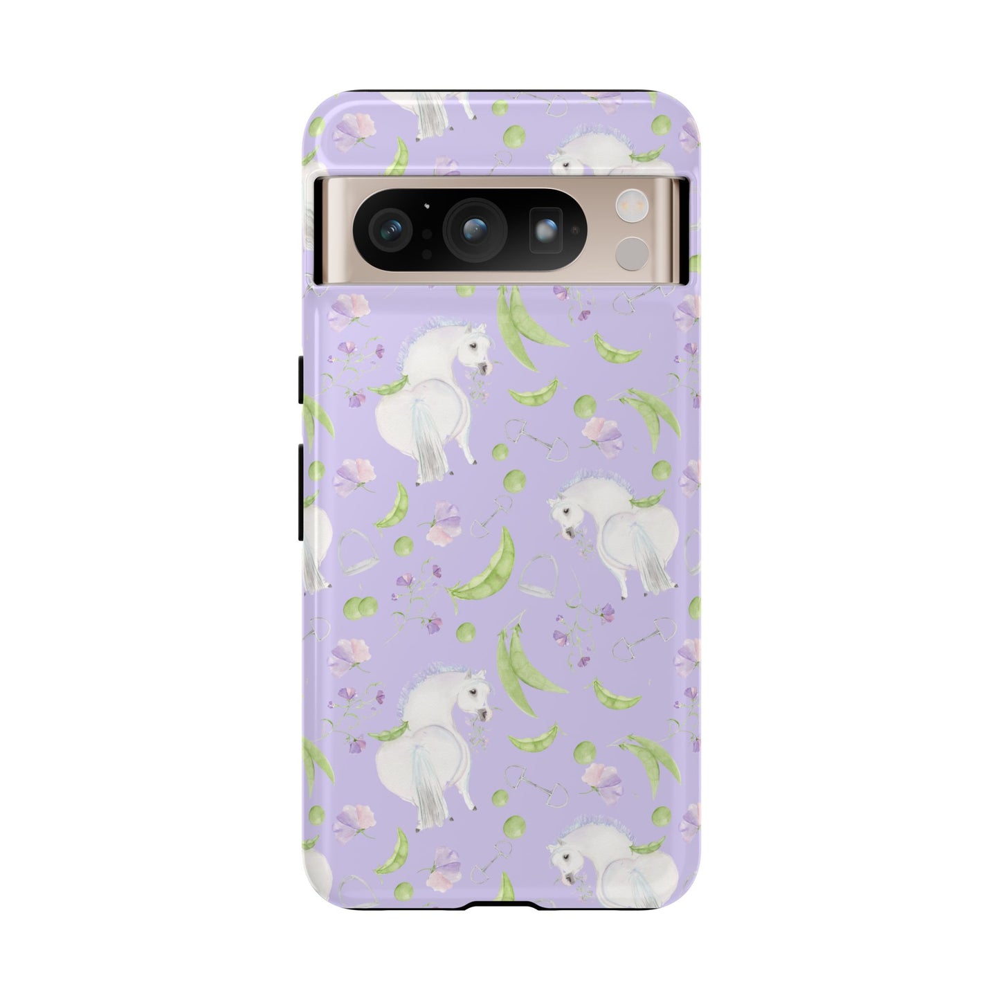 Adorable Pea Pod Lavendar   Tough Phone Cases