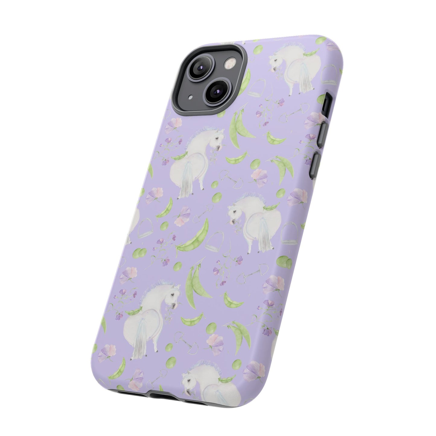 Adorable Pea Pod Lavendar   Tough Phone Cases