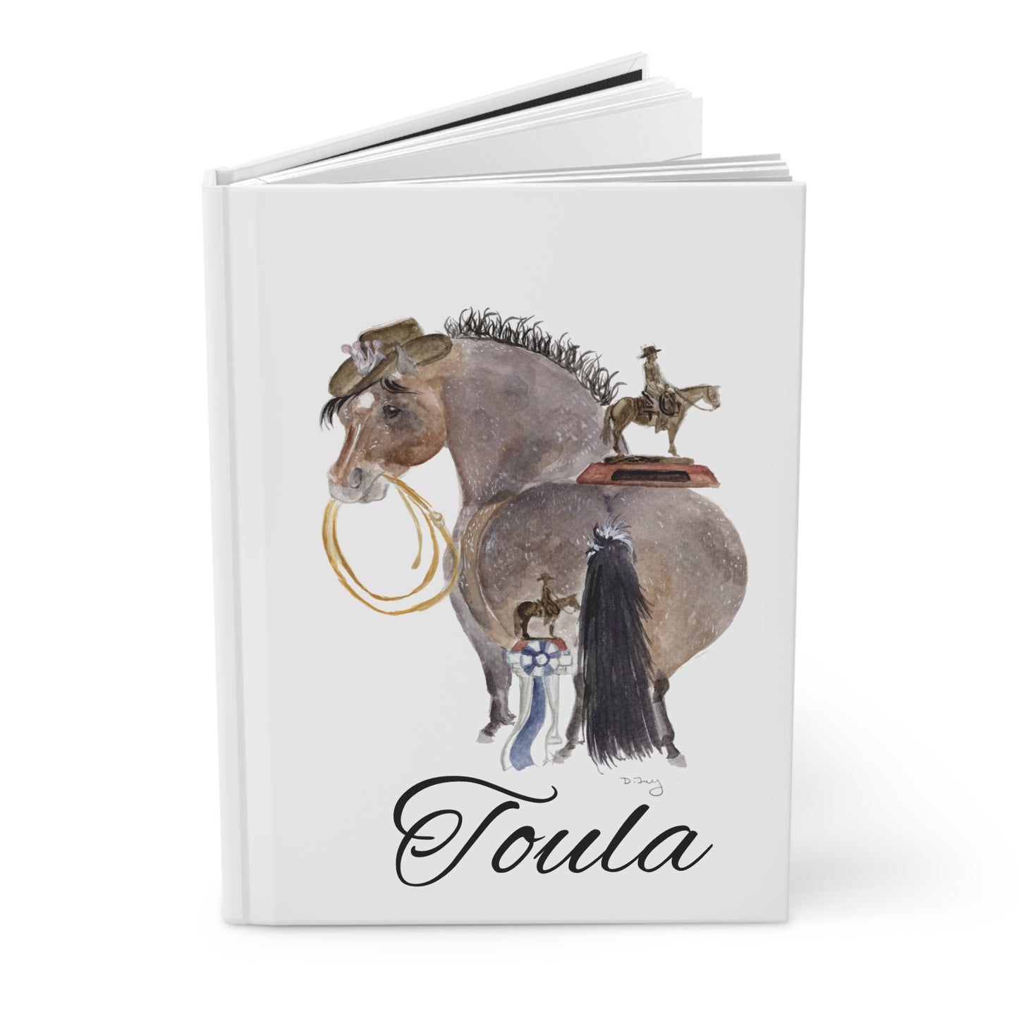 Hardcover Journal Matte -Adorable little Toula