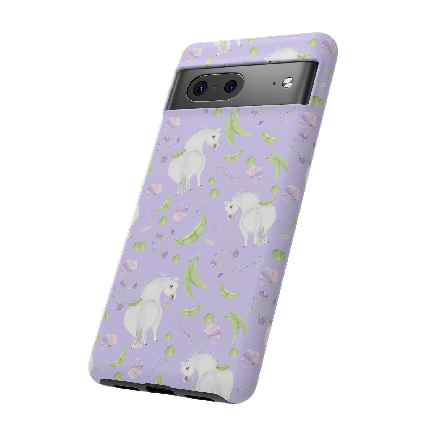 Adorable Pea Pod Lavendar   Tough Phone Cases