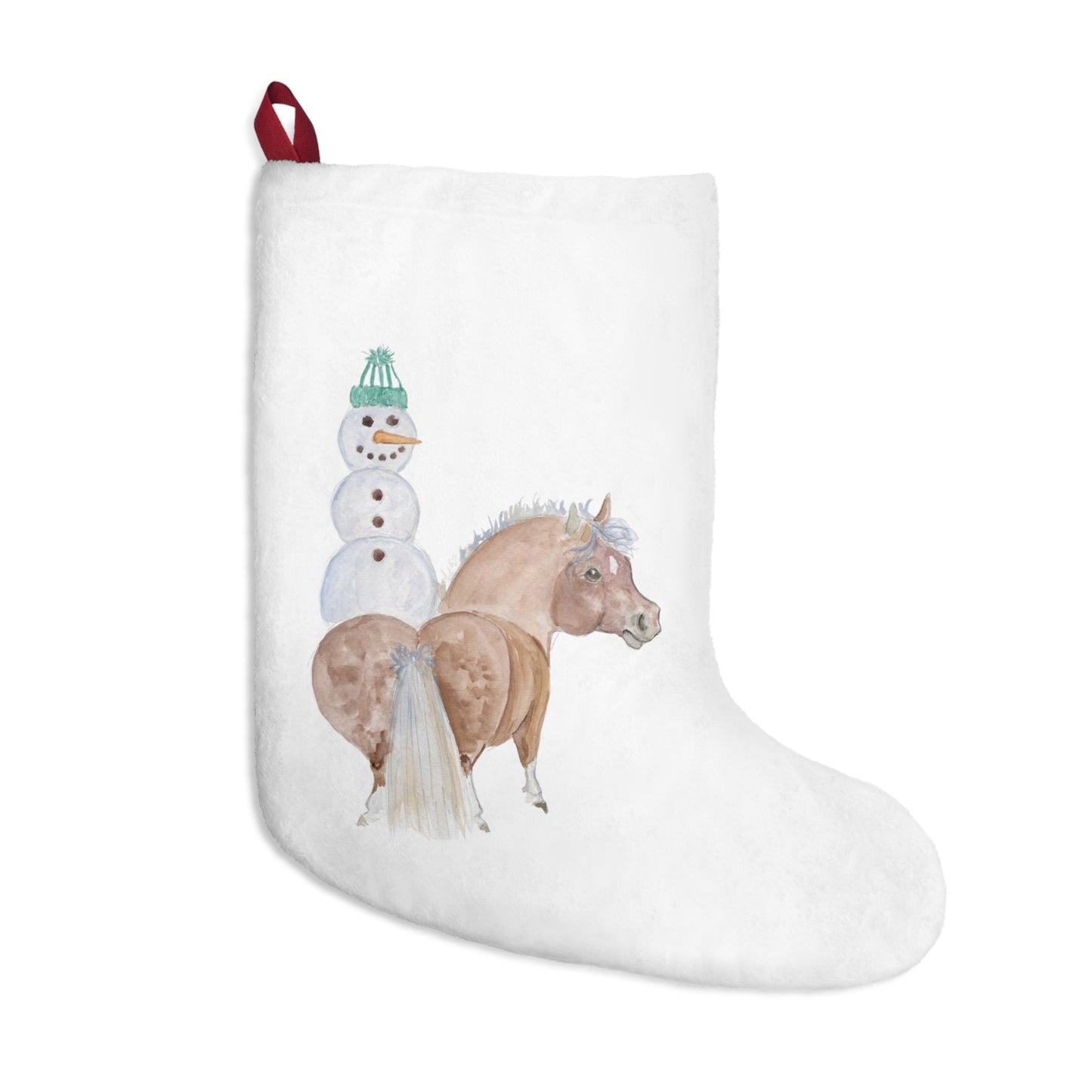 Adorable  Pony Snowman Christmas Stockings