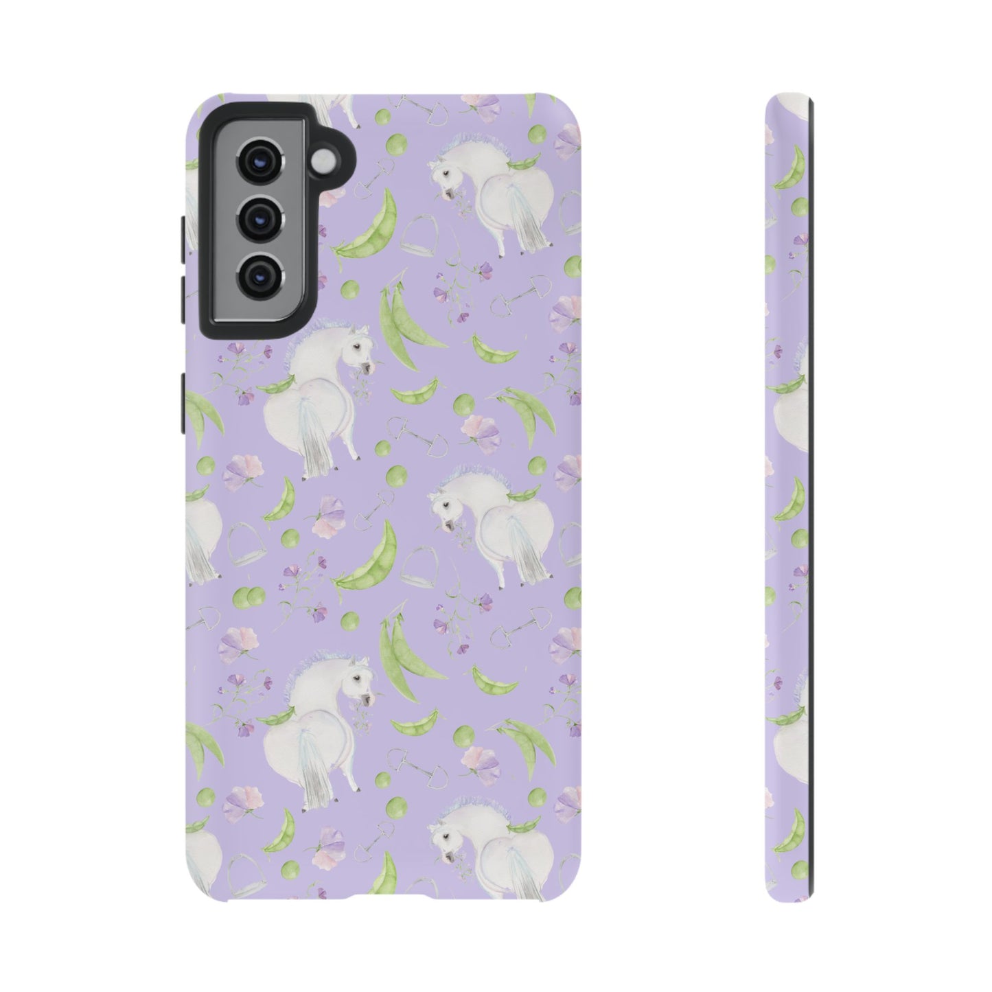 Adorable Pea Pod Lavendar   Tough Phone Cases