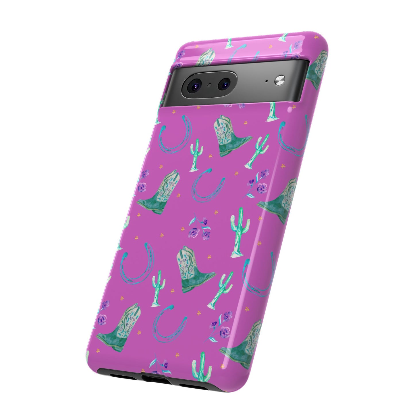 Lucky Boots in Pink Tough Phone Case