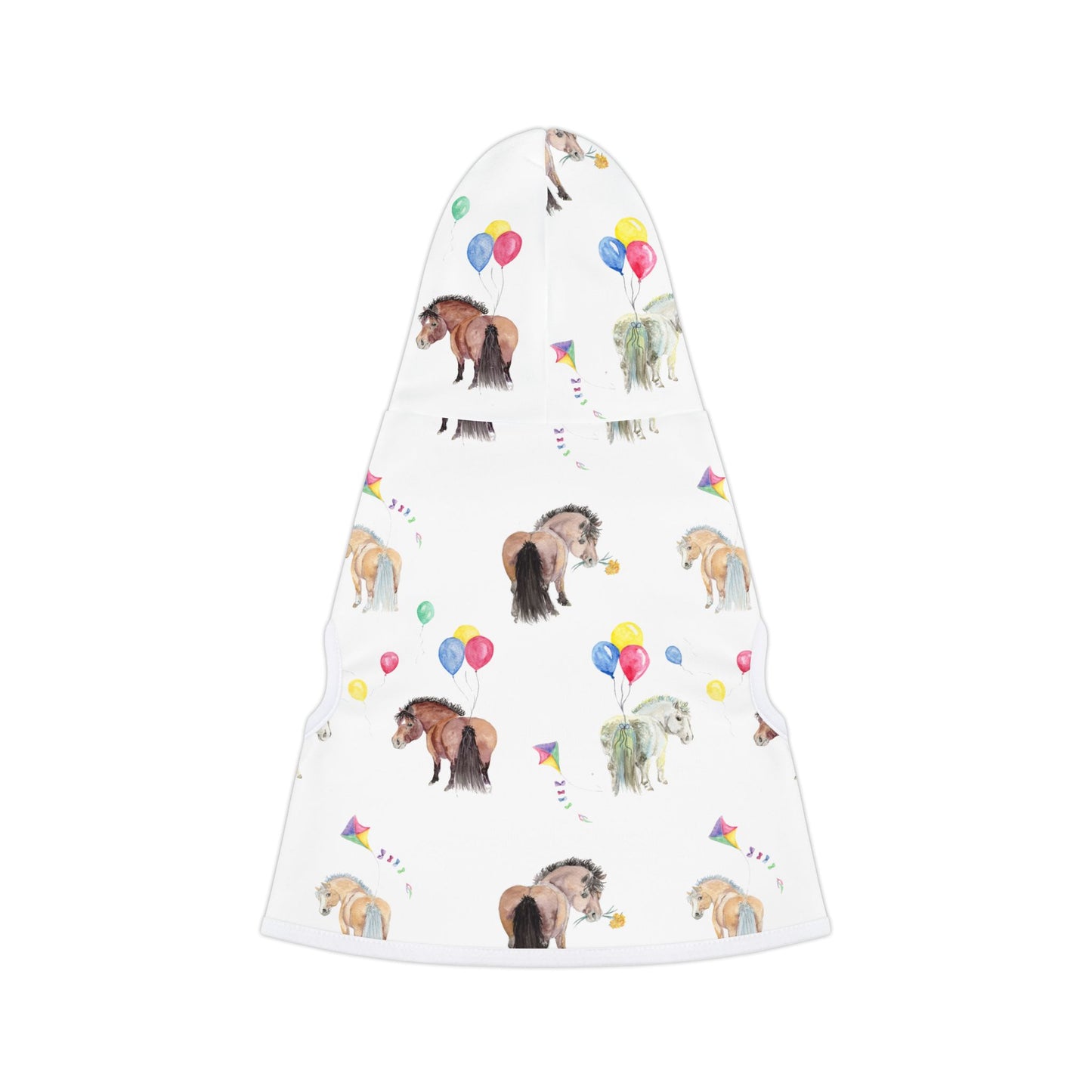 Adorable pony ballon print Pet Hoodie