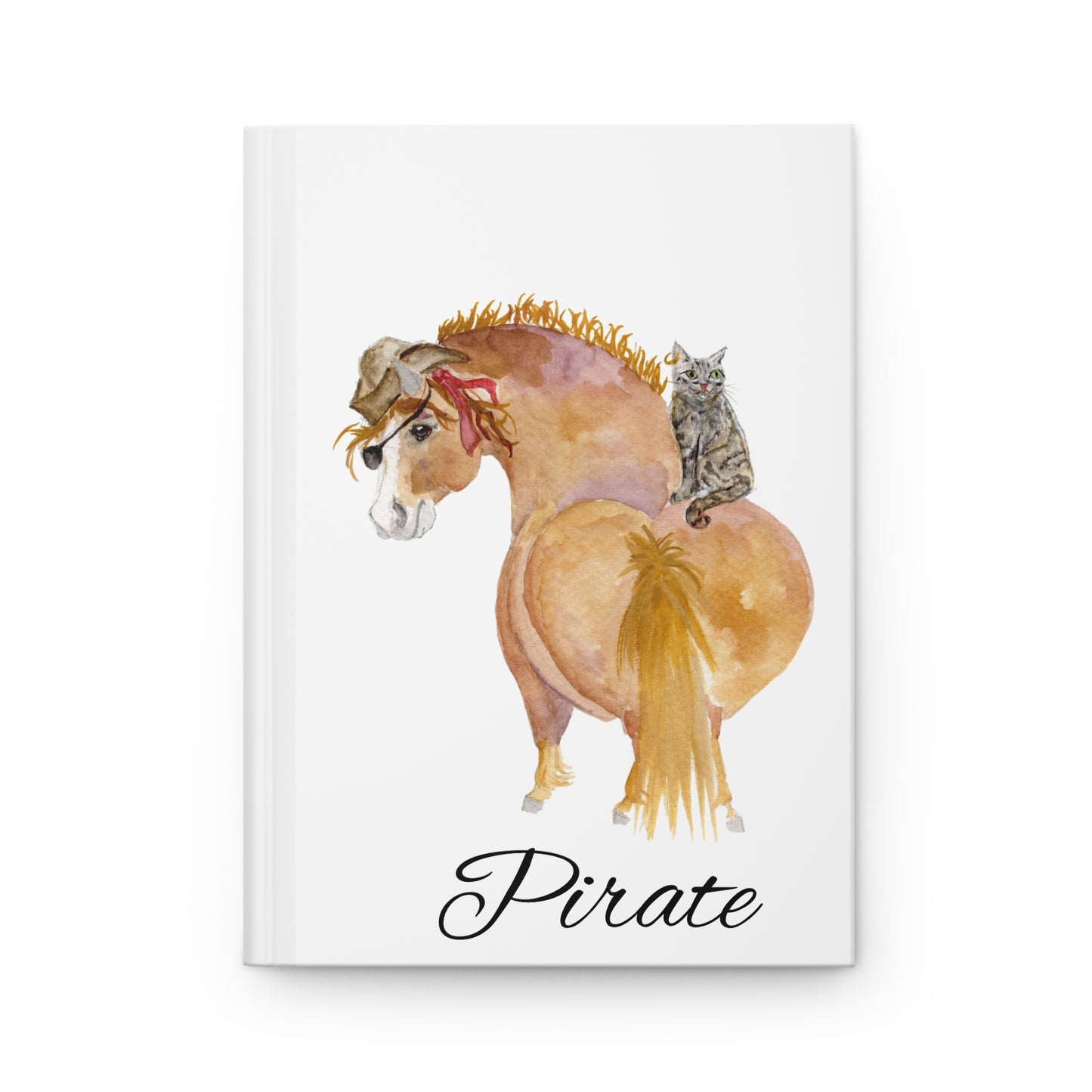 Hardcover Journal Matte -Adorable little Pirate