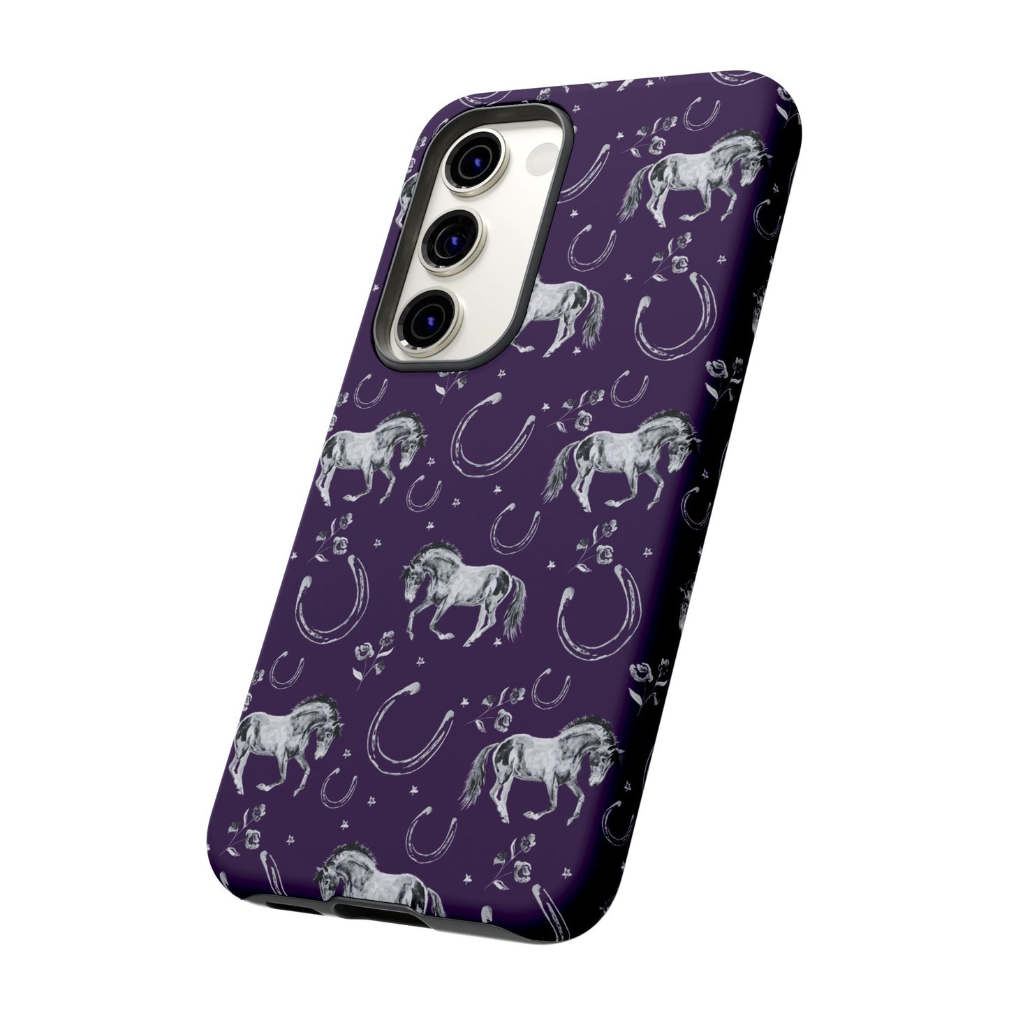 Lucky Mustang in Dark Purple Tough Phone Case