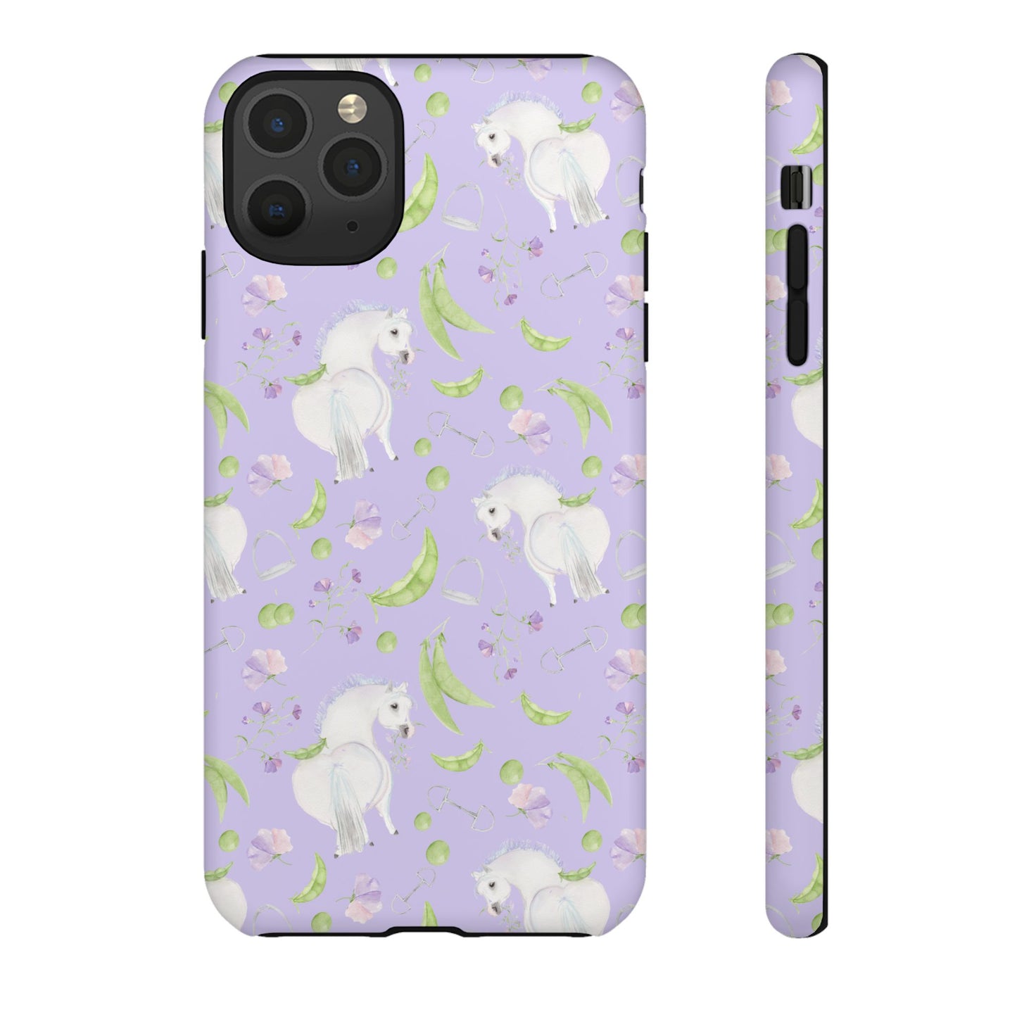 Adorable Pea Pod Lavendar   Tough Phone Cases